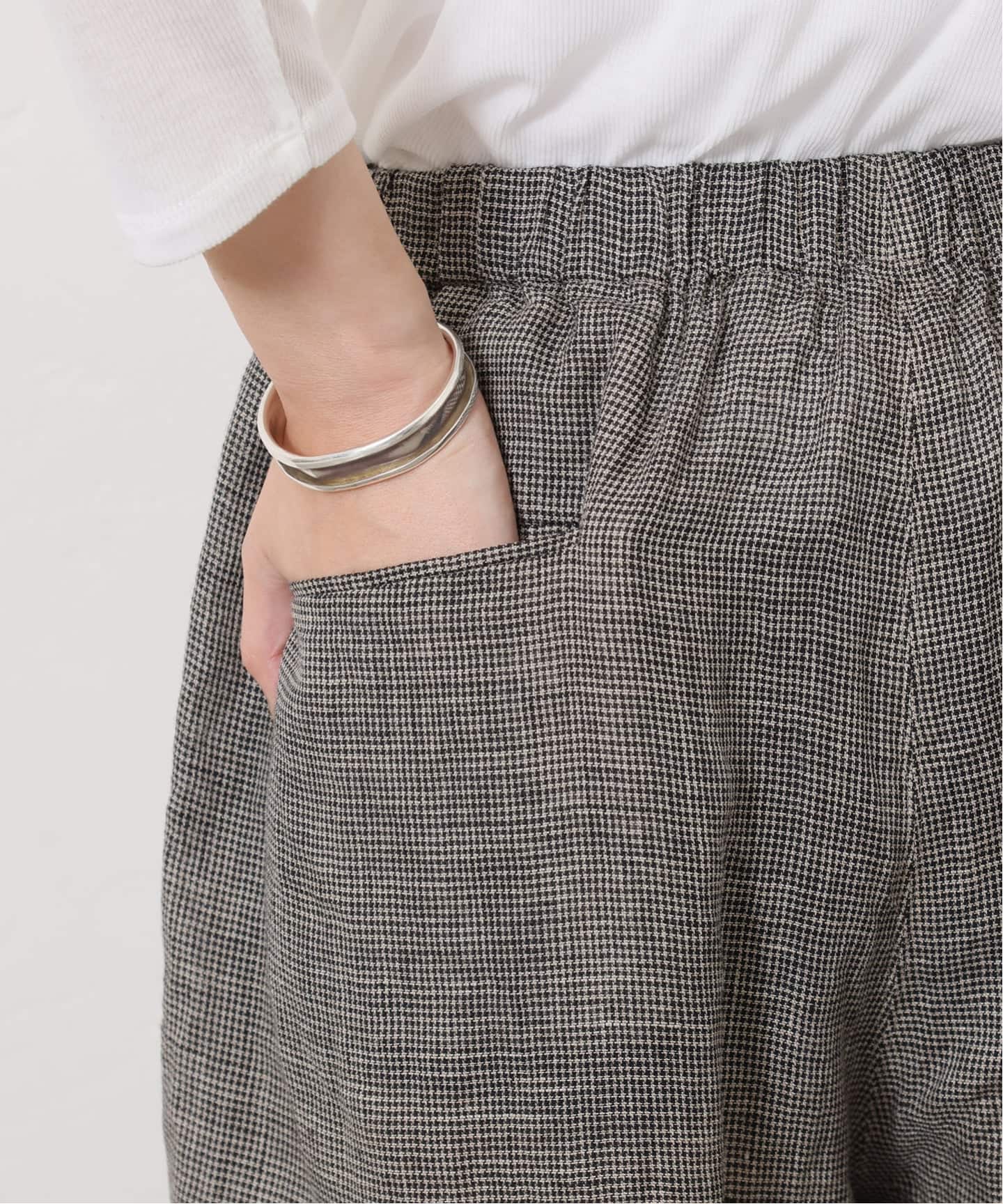 60リネンガーゼ タックパンツ（その他パンツ）｜journal