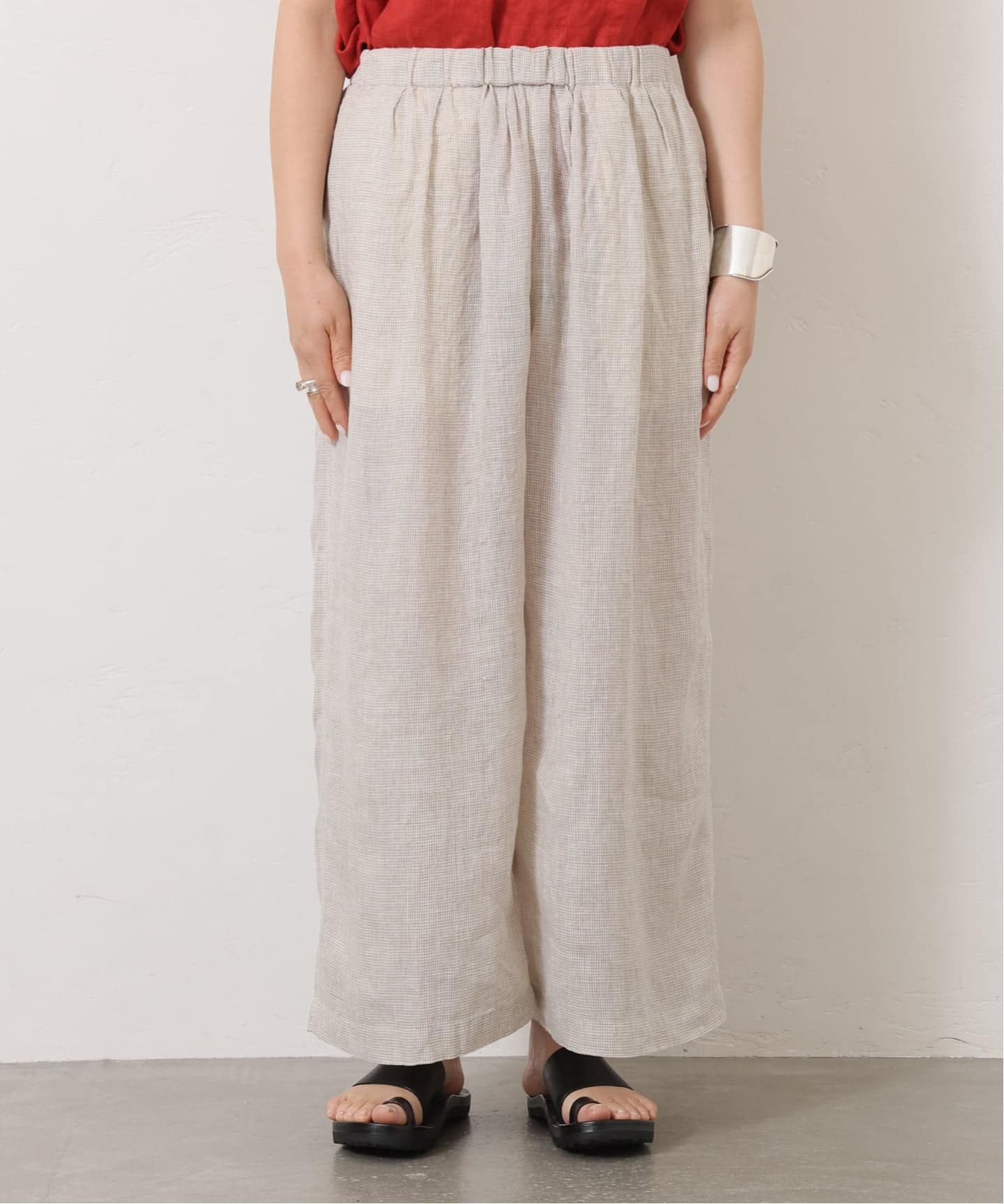 journal standard luxe■60リネンガーゼ タックパンツ 60リネンガーゼ タックパンツ（その他パンツ）｜journal