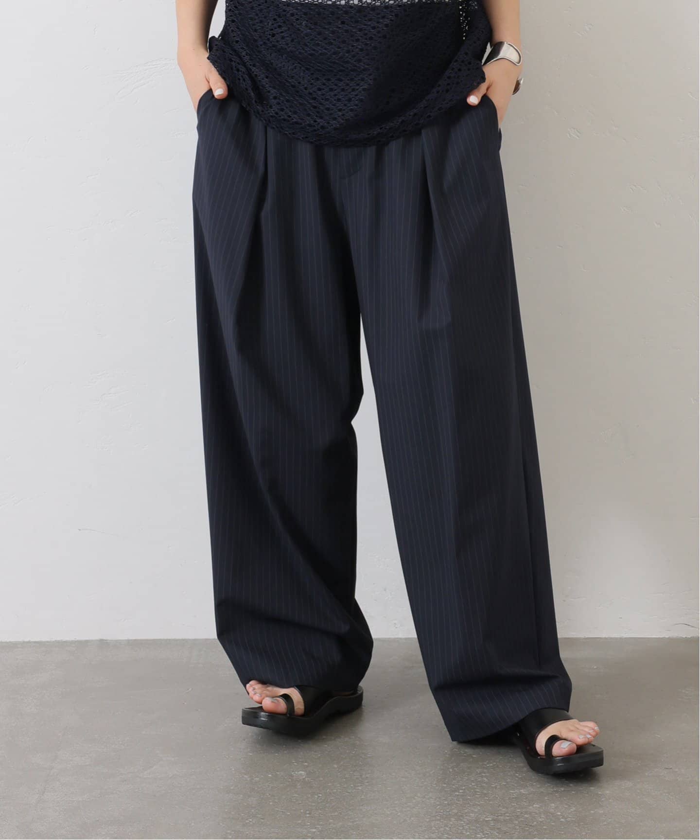 TRストレッチ 1タックパンツ（スラックス）｜journal standard