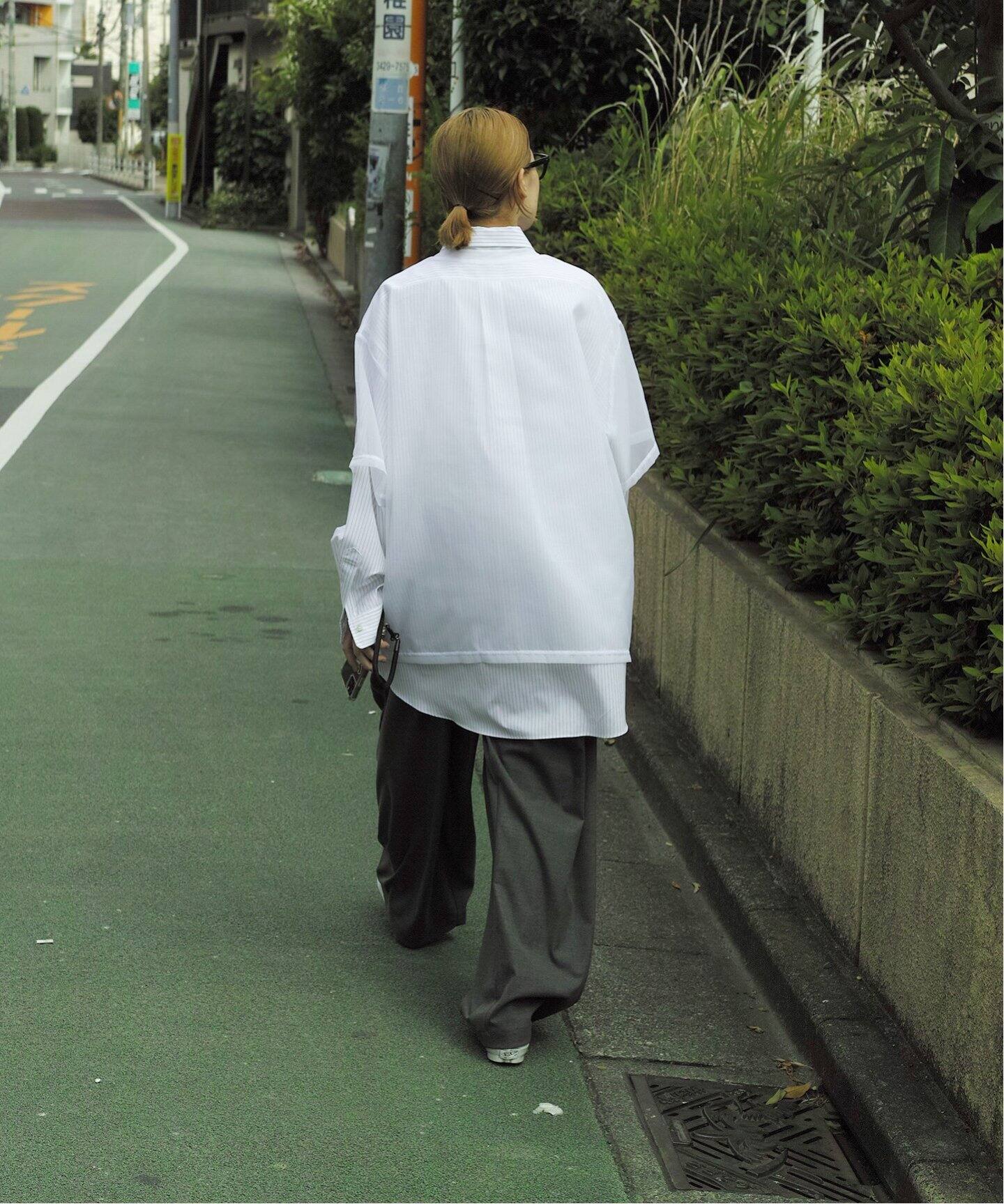 予約》SUNDAY ハンサムワイド パンツ（スラックス）｜journal