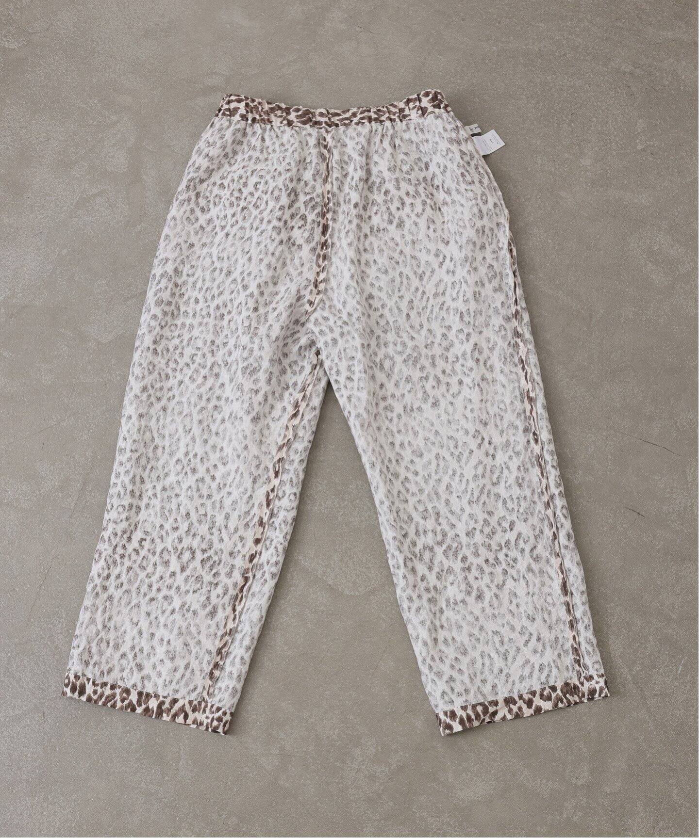 【新品未使用】ジャーナルスタンダードラックス |レオパリネンタックイージーパンツ 新品未使用】ジャーナルスタンダードラックス |レオパリネン