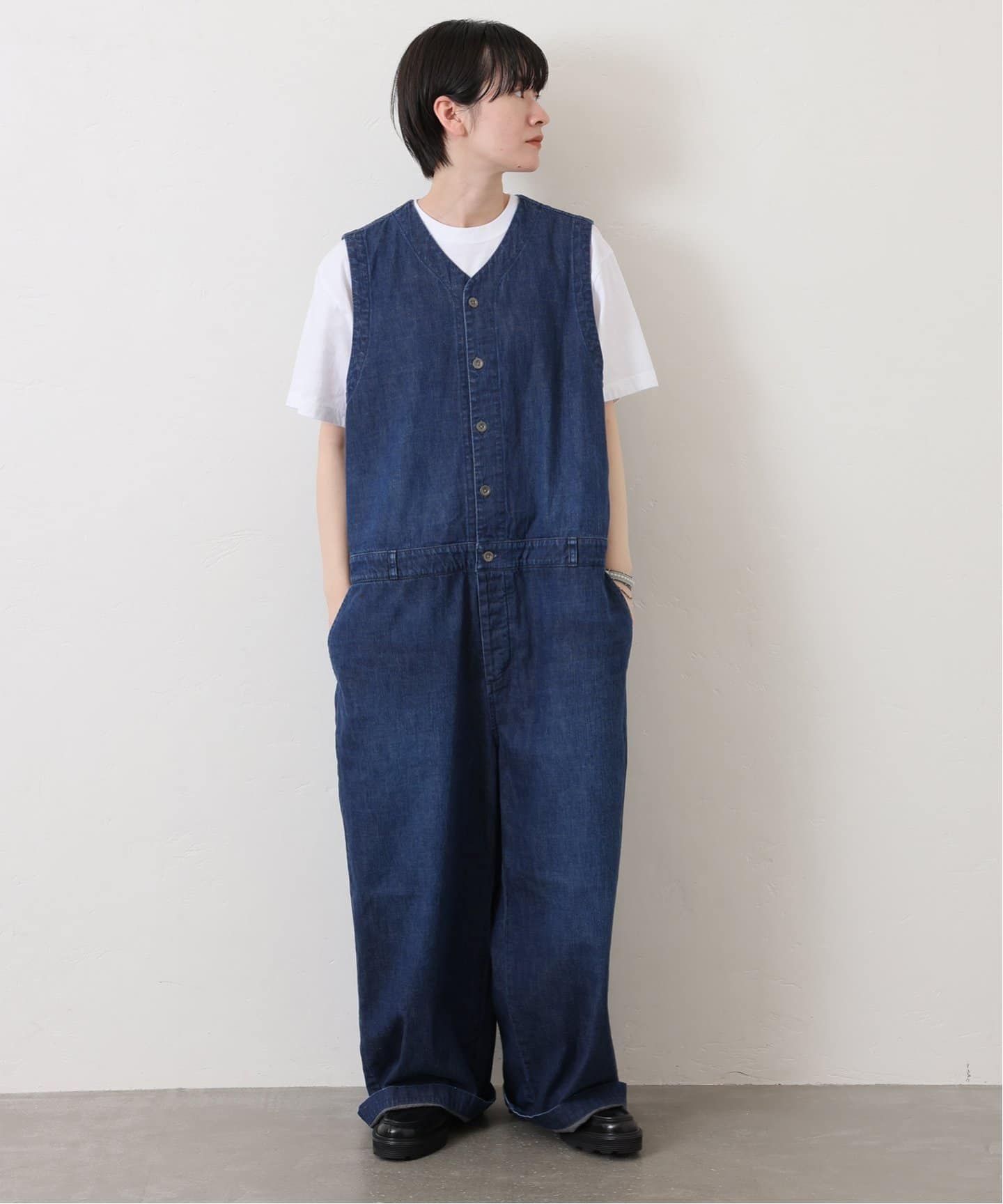 予約》8OZデニム ノースリオールインワン（つなぎ