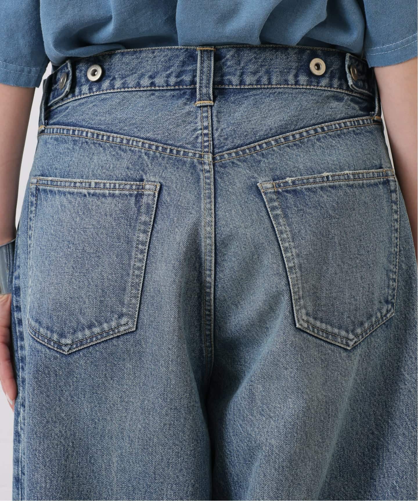 13OZデニム タックラウンドパンツ（デニムパンツ・ジーンズ