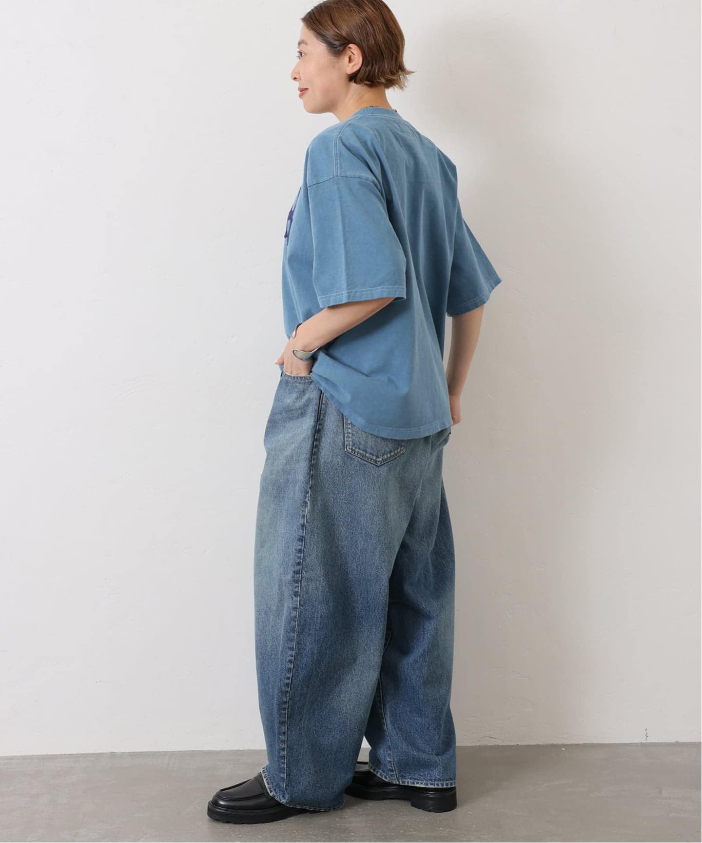 追加》13OZデニム タックラウンドパンツ（デニムパンツ・ジーンズ