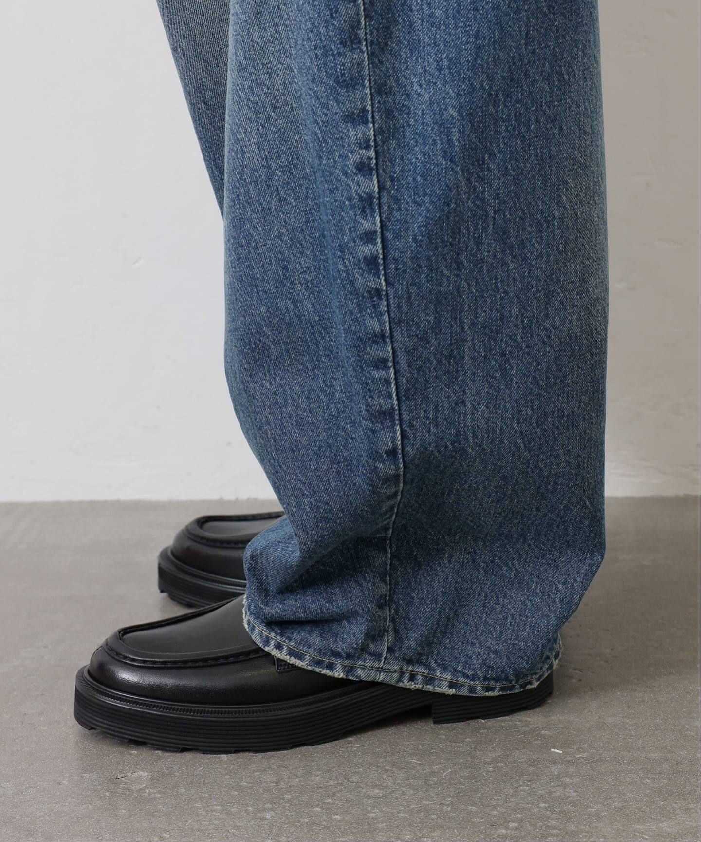 追加》13OZデニム タックラウンドパンツ（デニムパンツ・ジーンズ