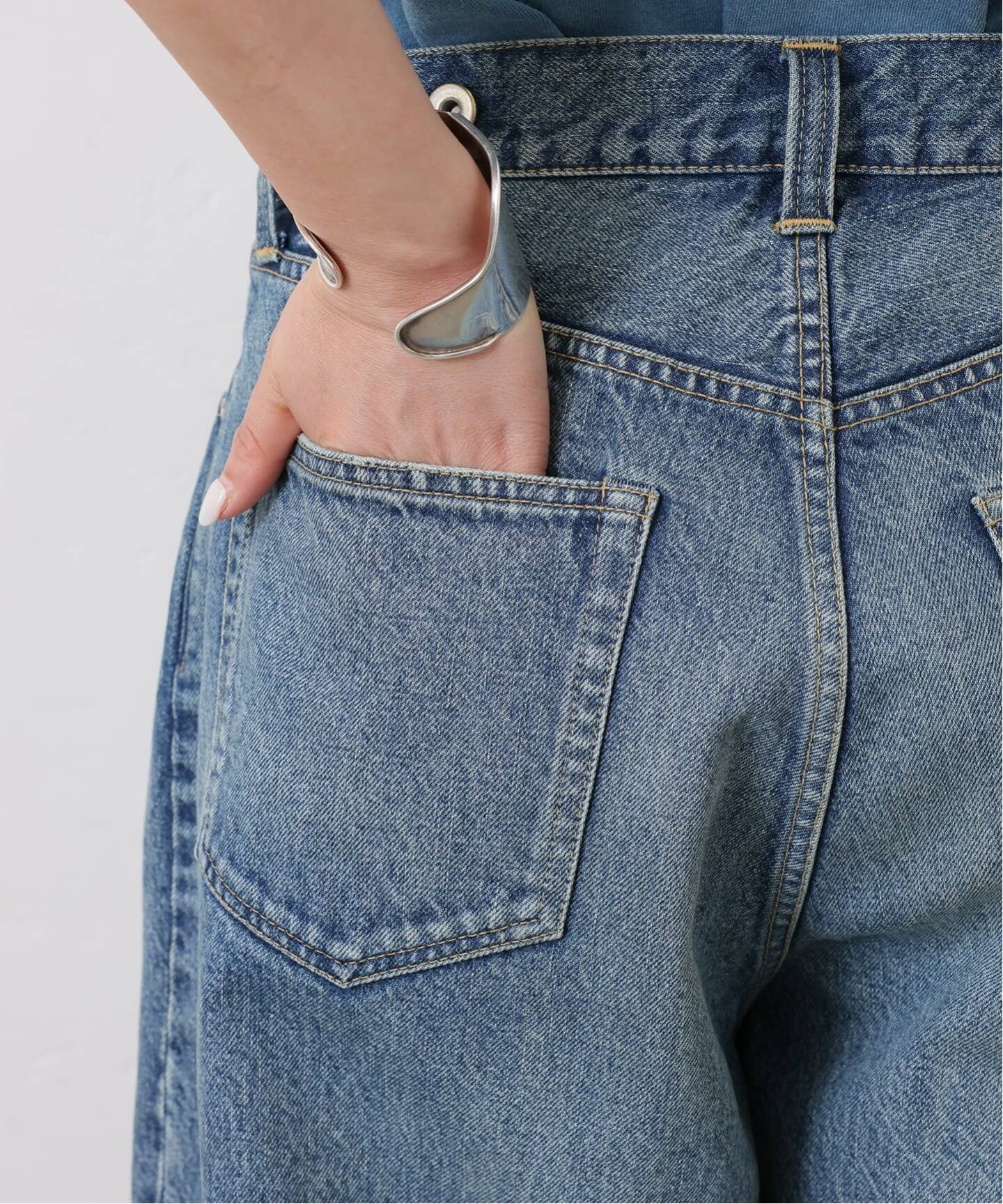 追加2》13OZデニム タックラウンドパンツ（デニムパンツ・ジーンズ