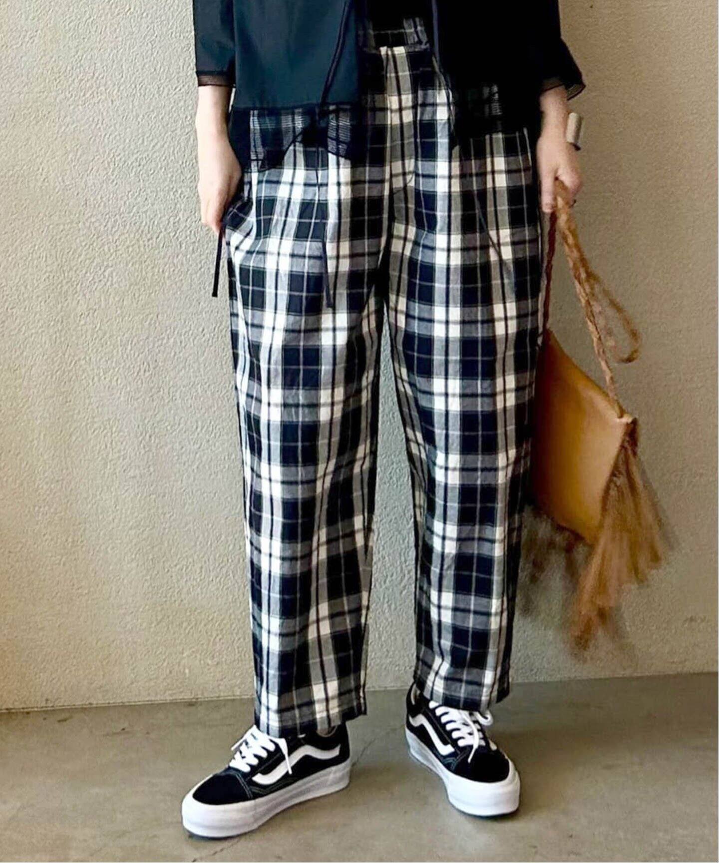 ギャバチェック グランディパンツ（その他パンツ）｜journal standard