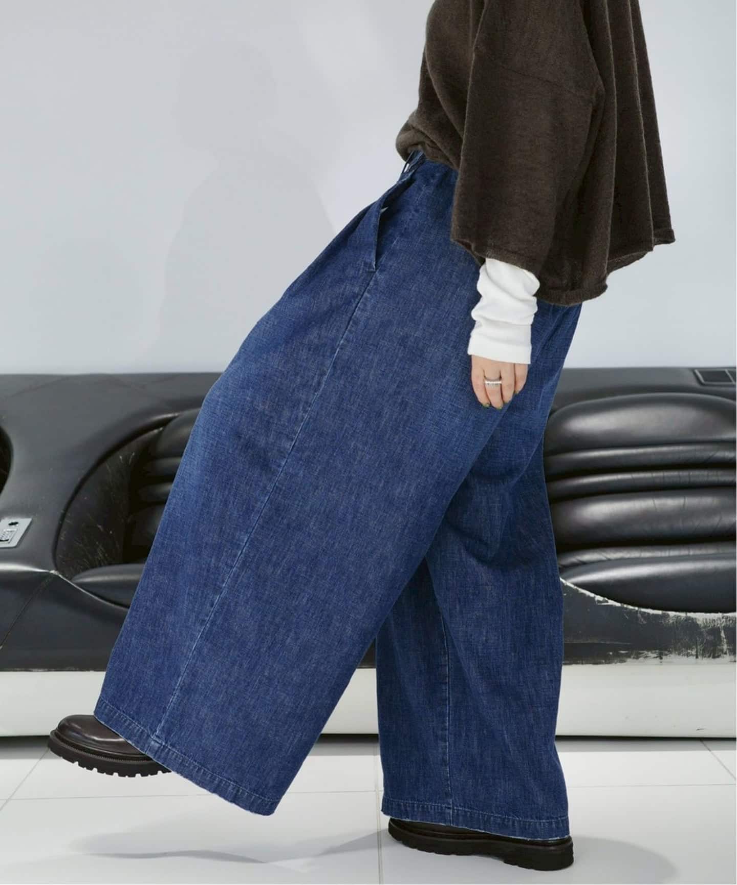 10OZ タックワイドパンツ（デニムパンツ・ジーンズ）｜journal