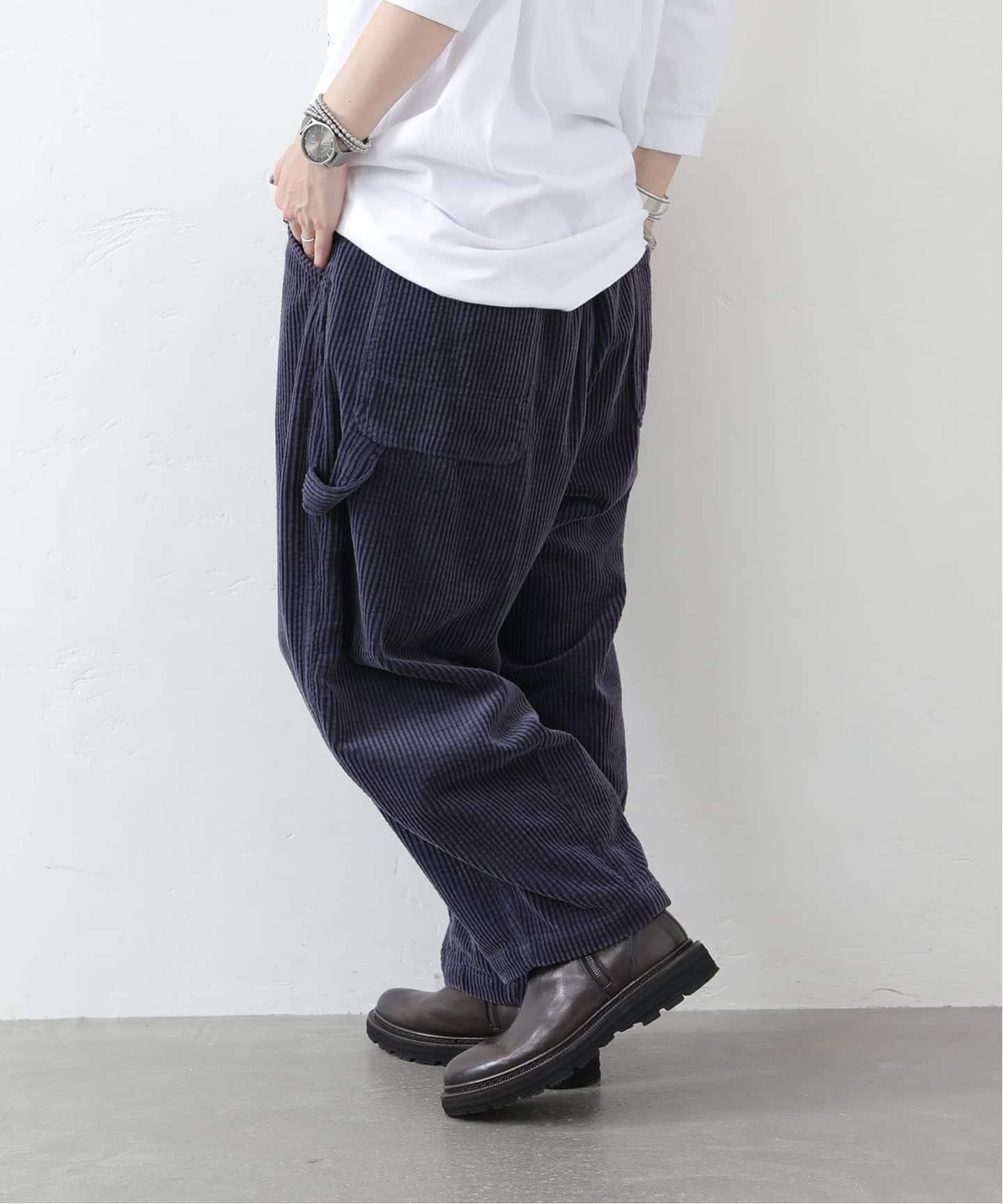 ジャーナルスタンダードラックス アルバムディファミリア　パンツ　ネイビー album di famiglia】PANTALONE NEW BASIC（ジャージ／トラック