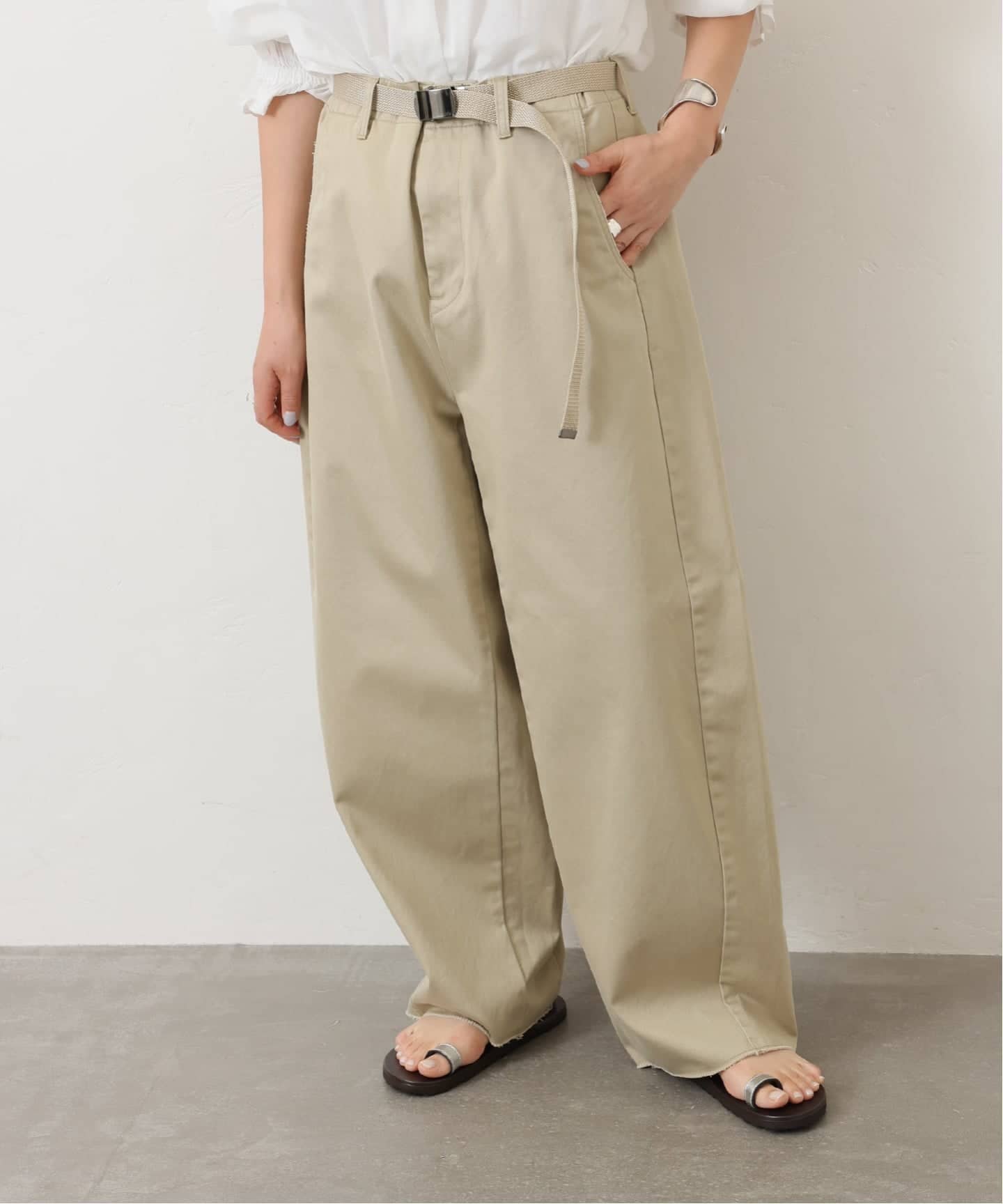 25SS チマラ　別注チノパン　ジャーナルスタンダードラックス　ホワイト32 チノ スウィッチパンツ（チノパンツ）｜journal standard luxe