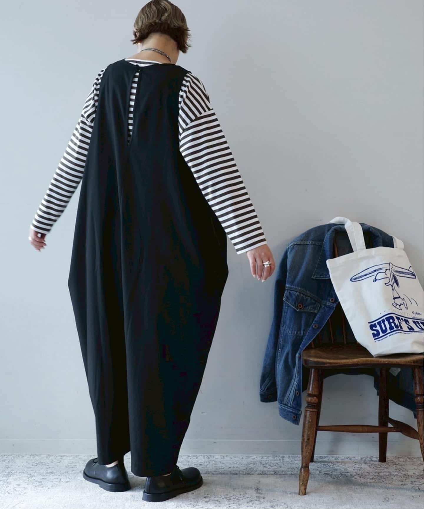 TRツイル Vネックサロペット（サロペット／オーバーオール）｜journal