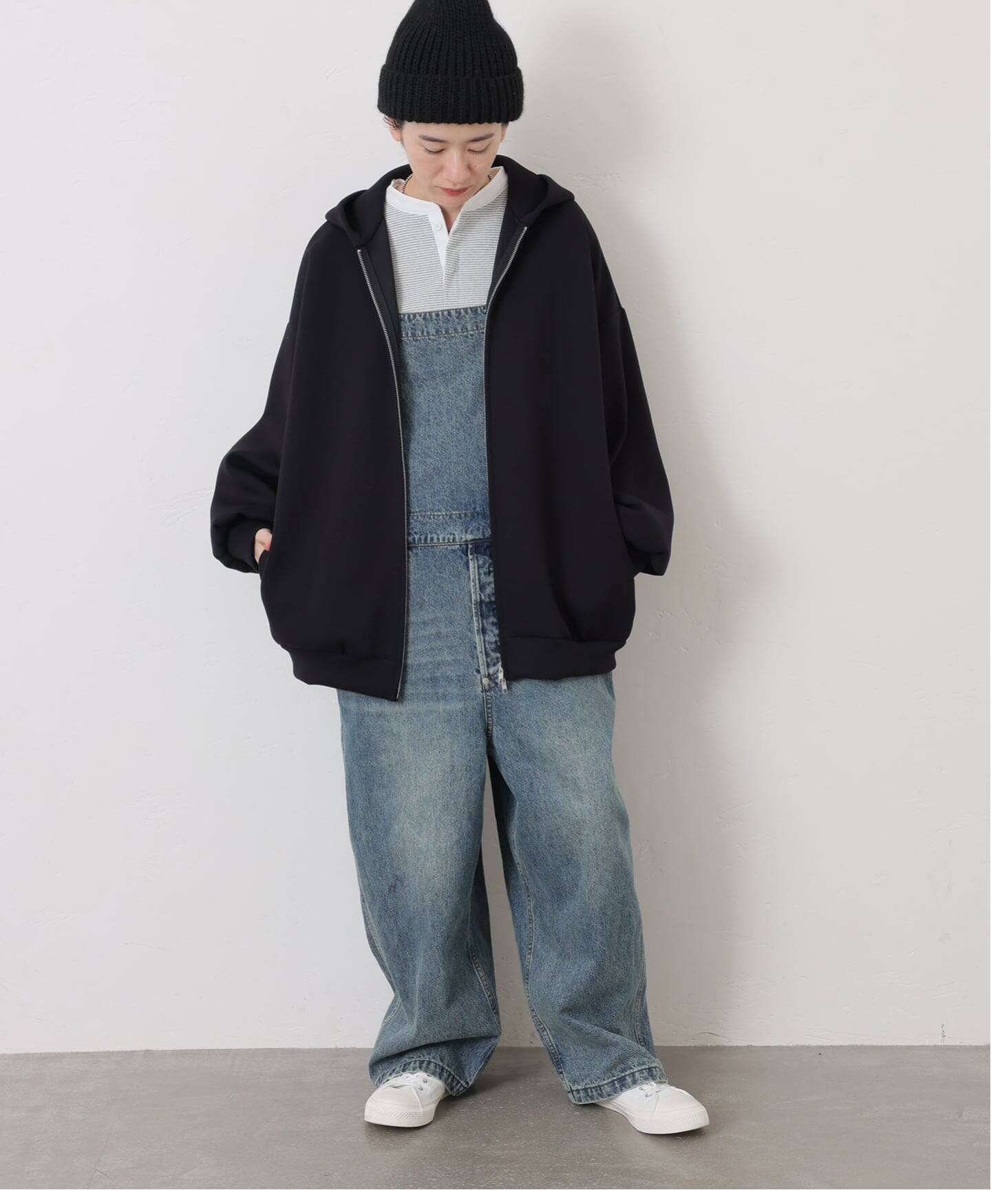 11OZデニムミドルバックオーバーオール（サロペット／オーバーオール