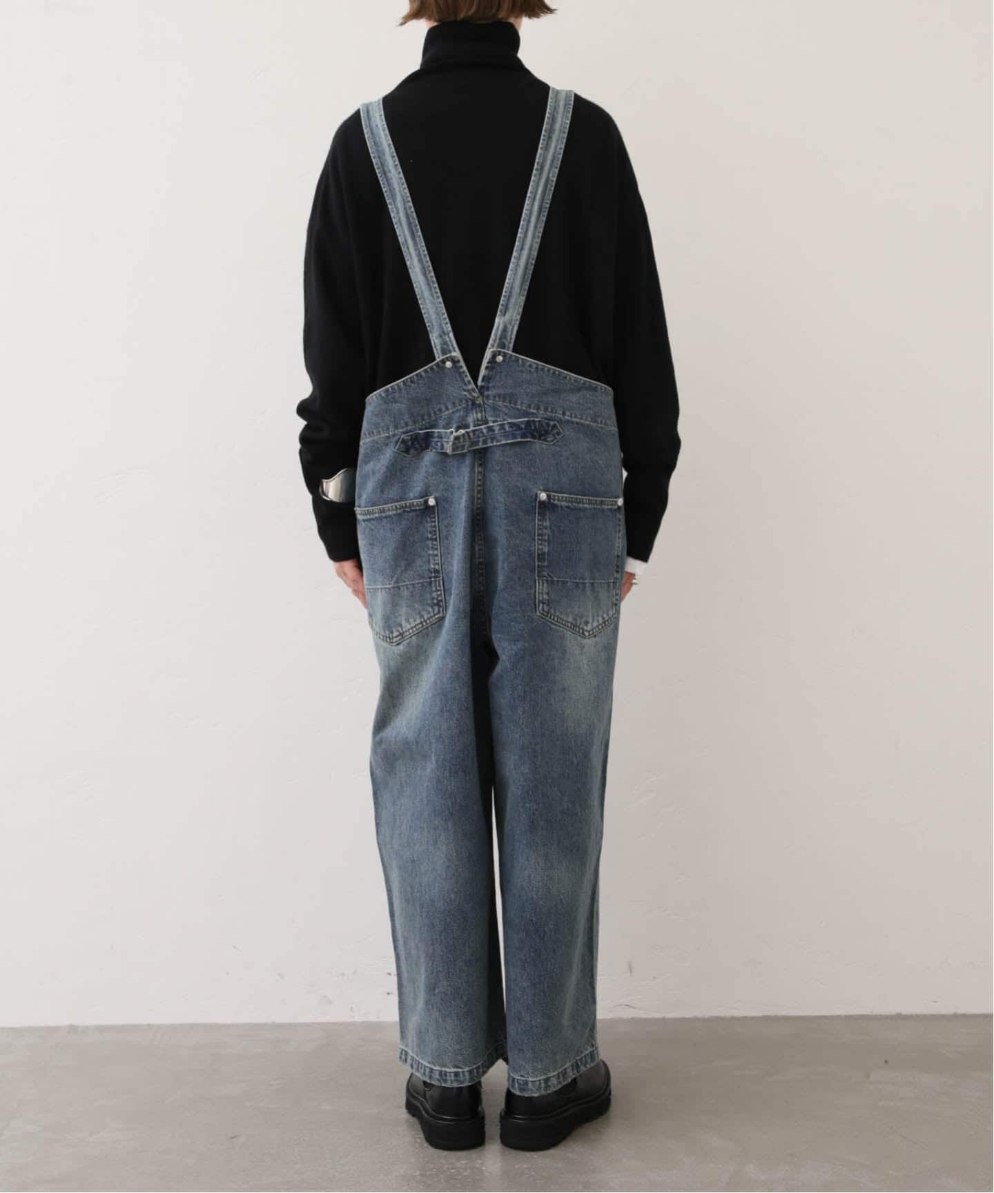 11OZデニムミドルバックオーバーオール（サロペット／オーバーオール
