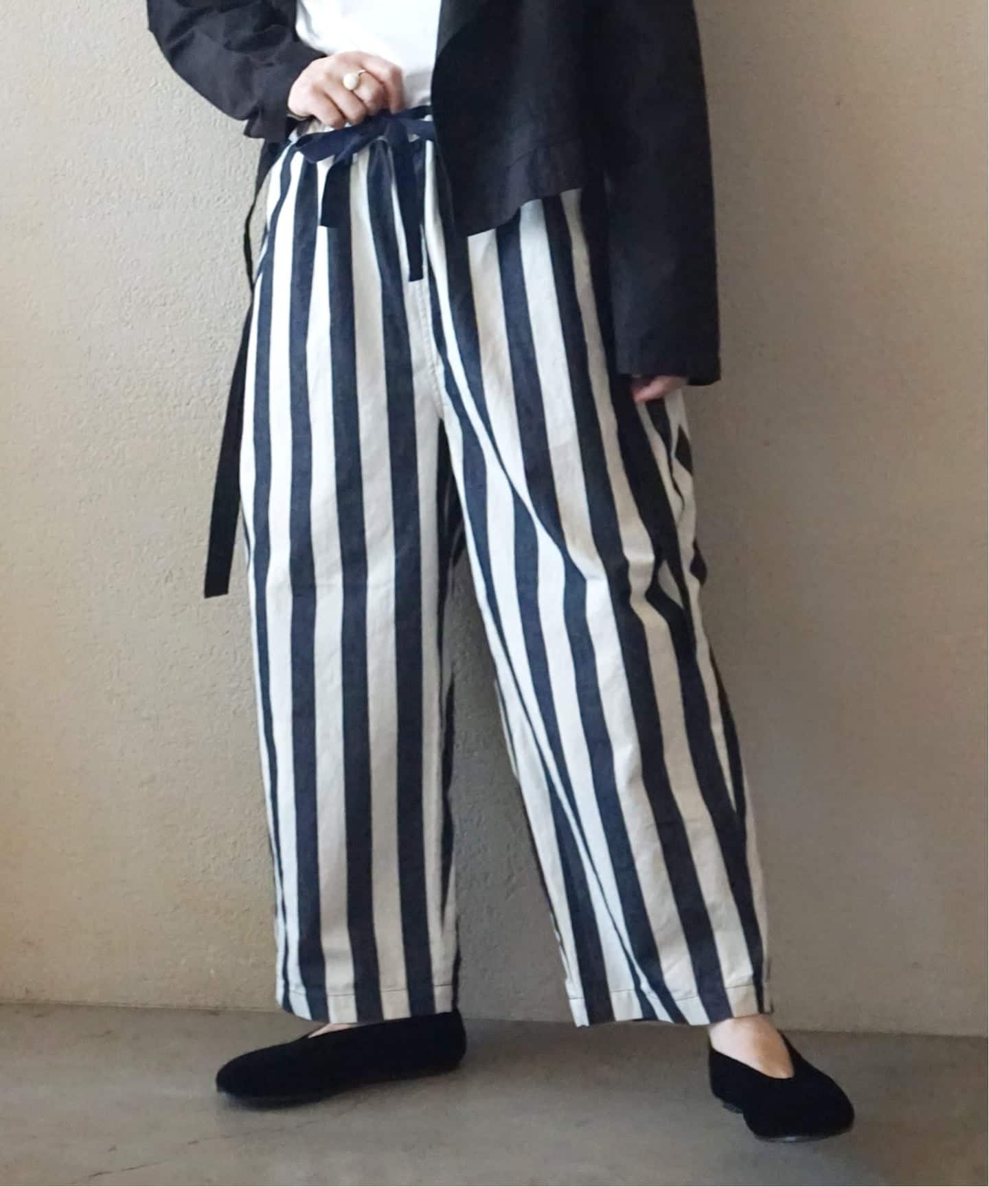 ストライプデニム イージーパンツ（その他パンツ）｜journal