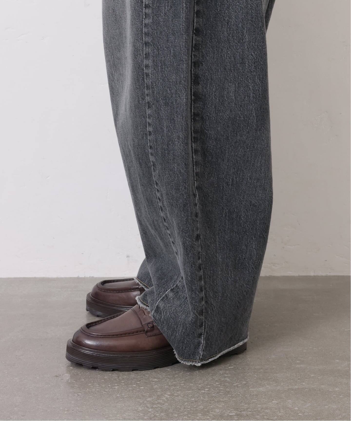 予約》13OZデニム スウィッチパンツ（BLK）（デニムパンツ