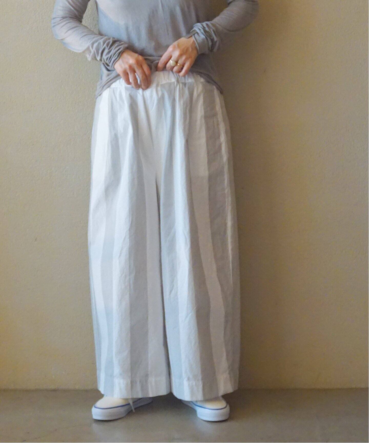 ストライプバフ タックイージーパンツ（その他パンツ）｜journal  