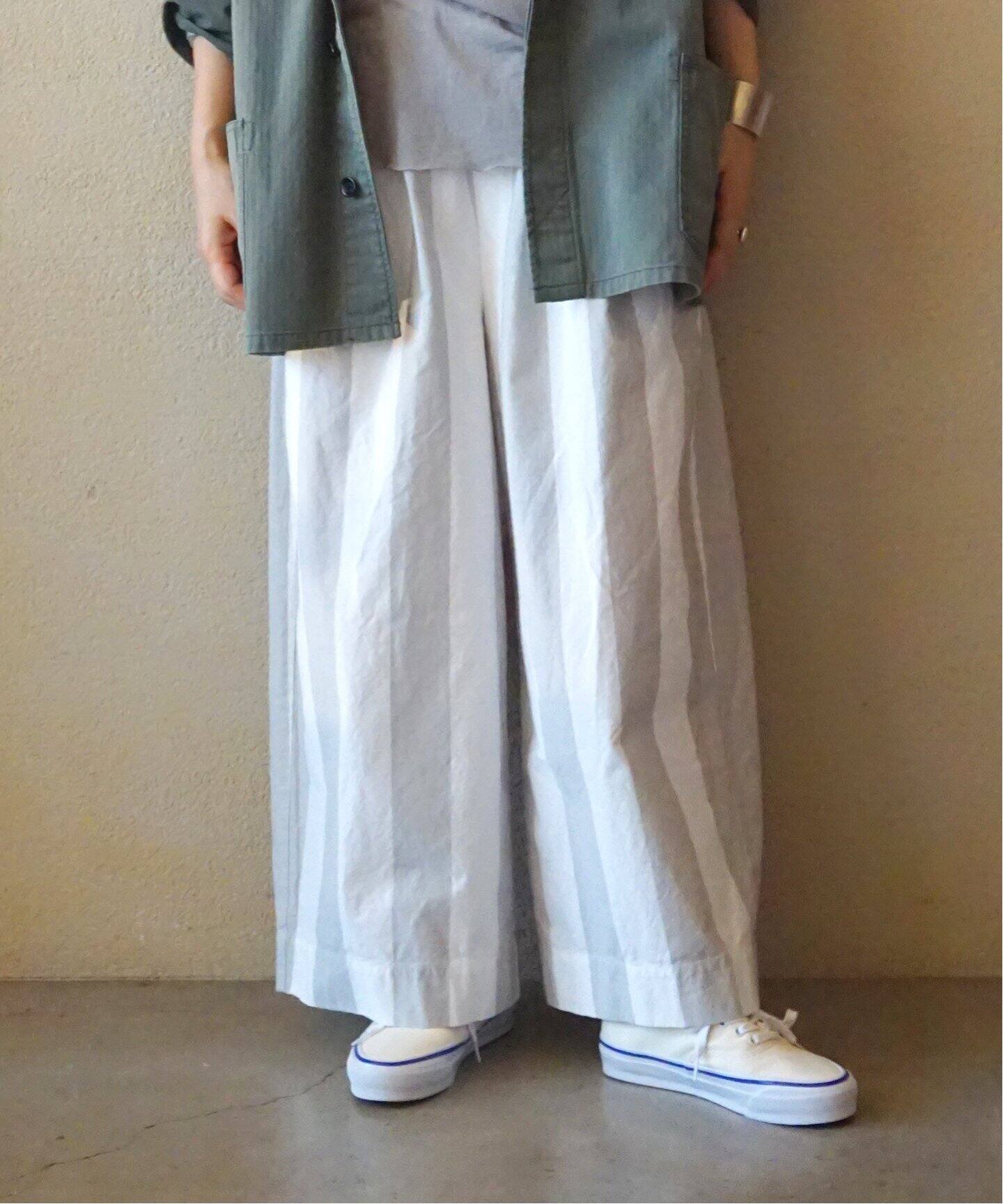 ストライプバフ タックイージーパンツ（その他パンツ）｜journal  