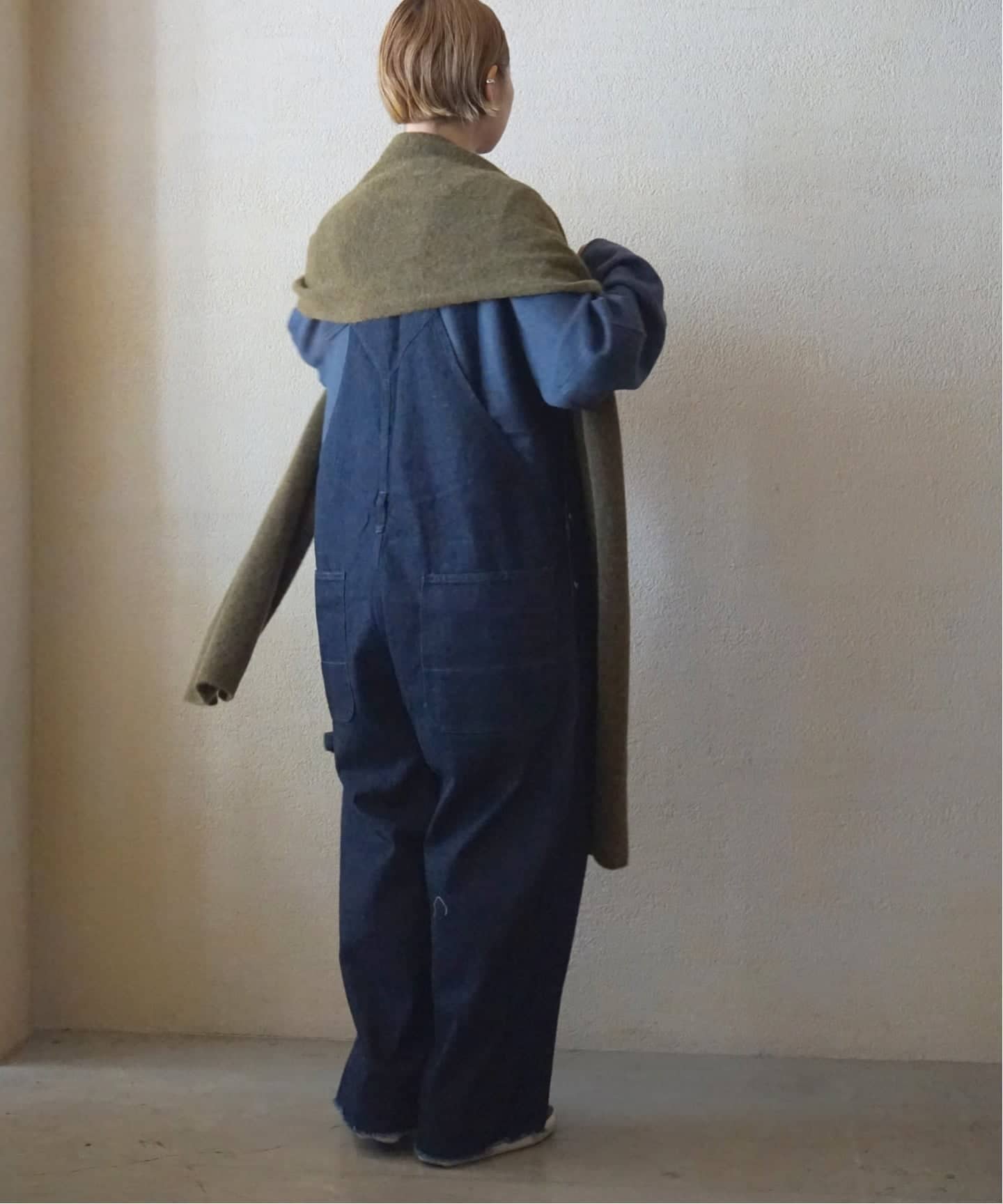 ジャーナルスタンダードラックス11OZデニム ローバックオーバーオール