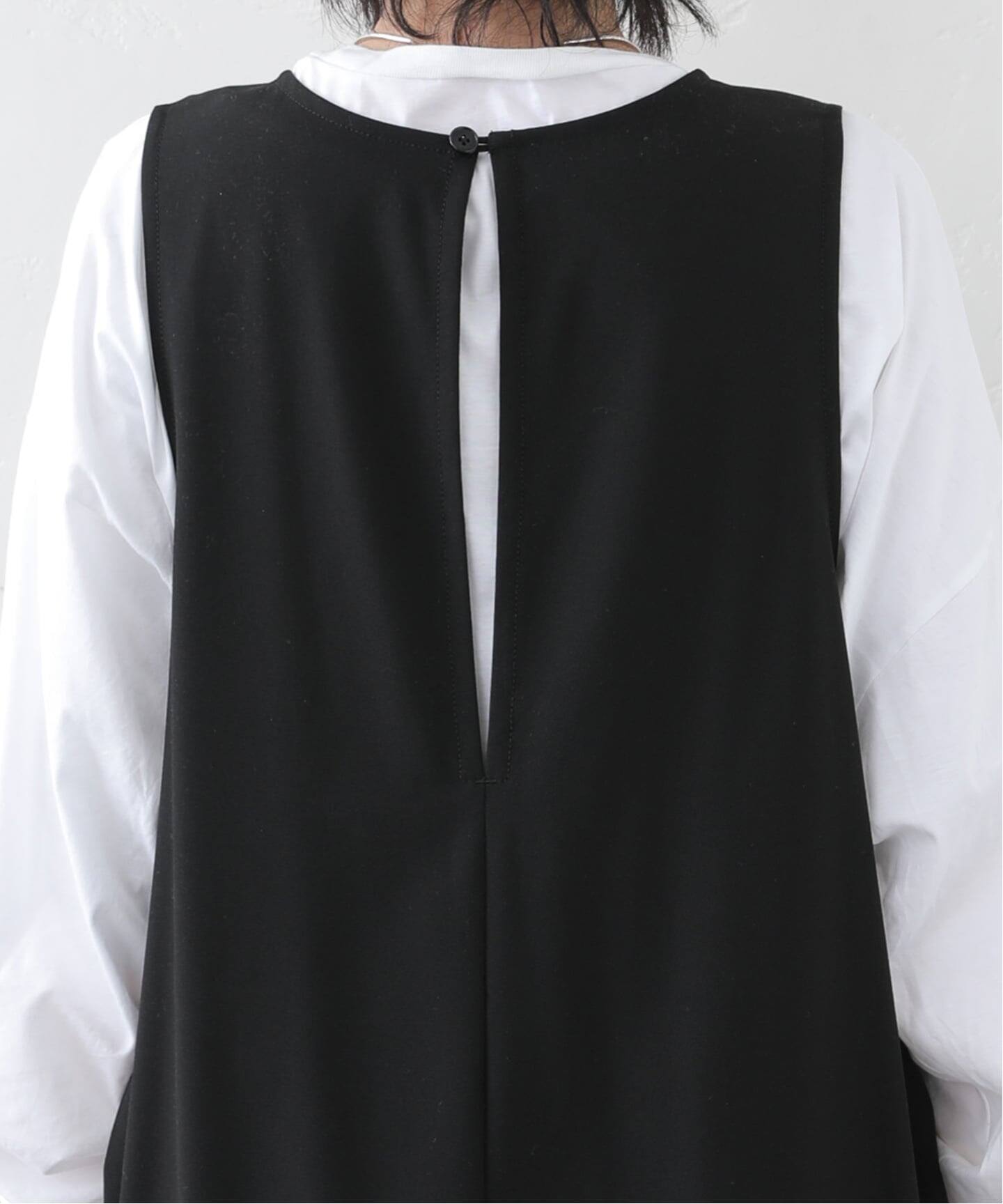 TRストレッチ Vネックサロペット（サロペット／オーバーオール