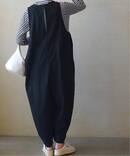 TRストレッチ Vネックサロペット