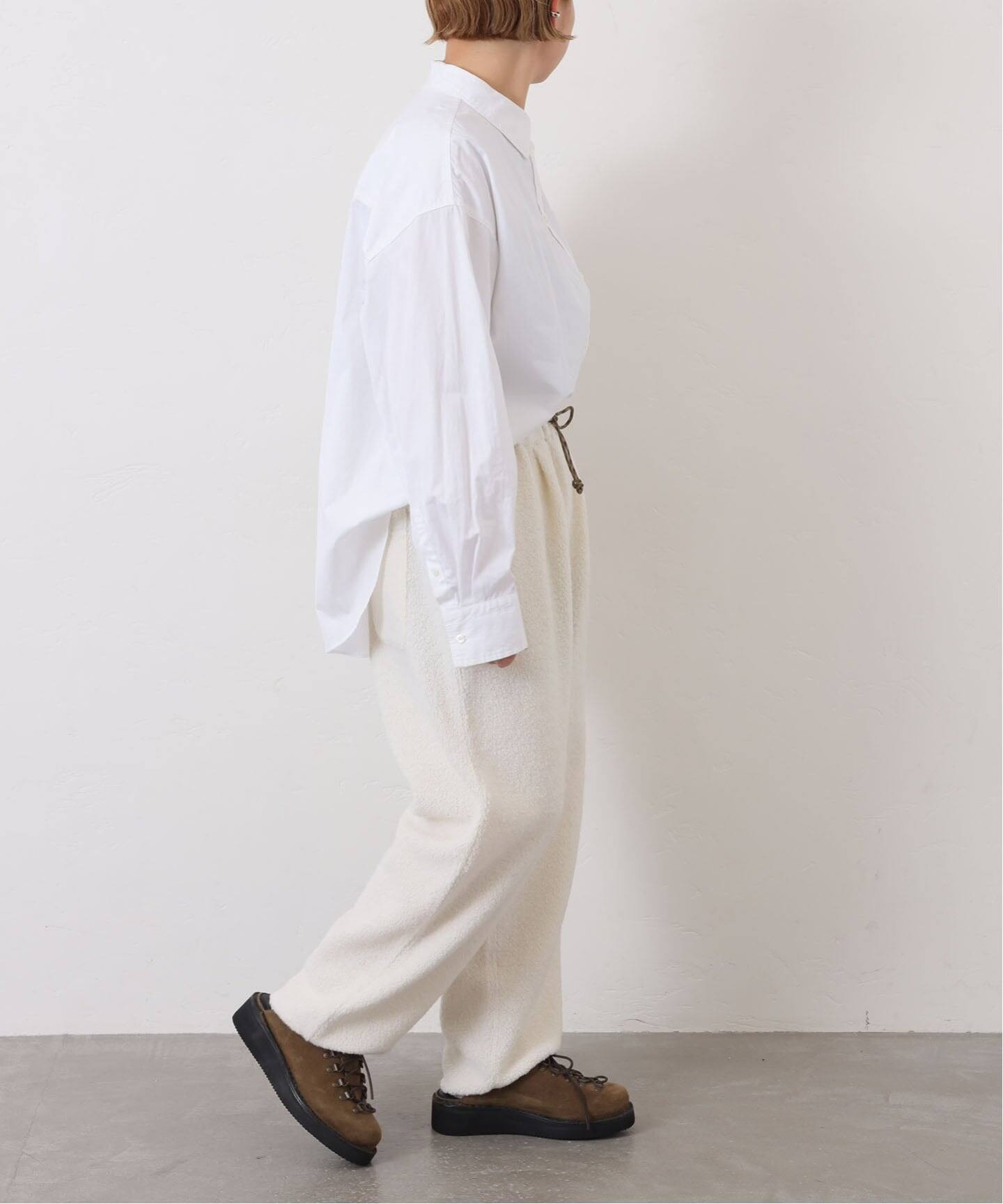 予約》【221VILLAGE 】WOOL PILE PT（ジャージ／トラックパンツ