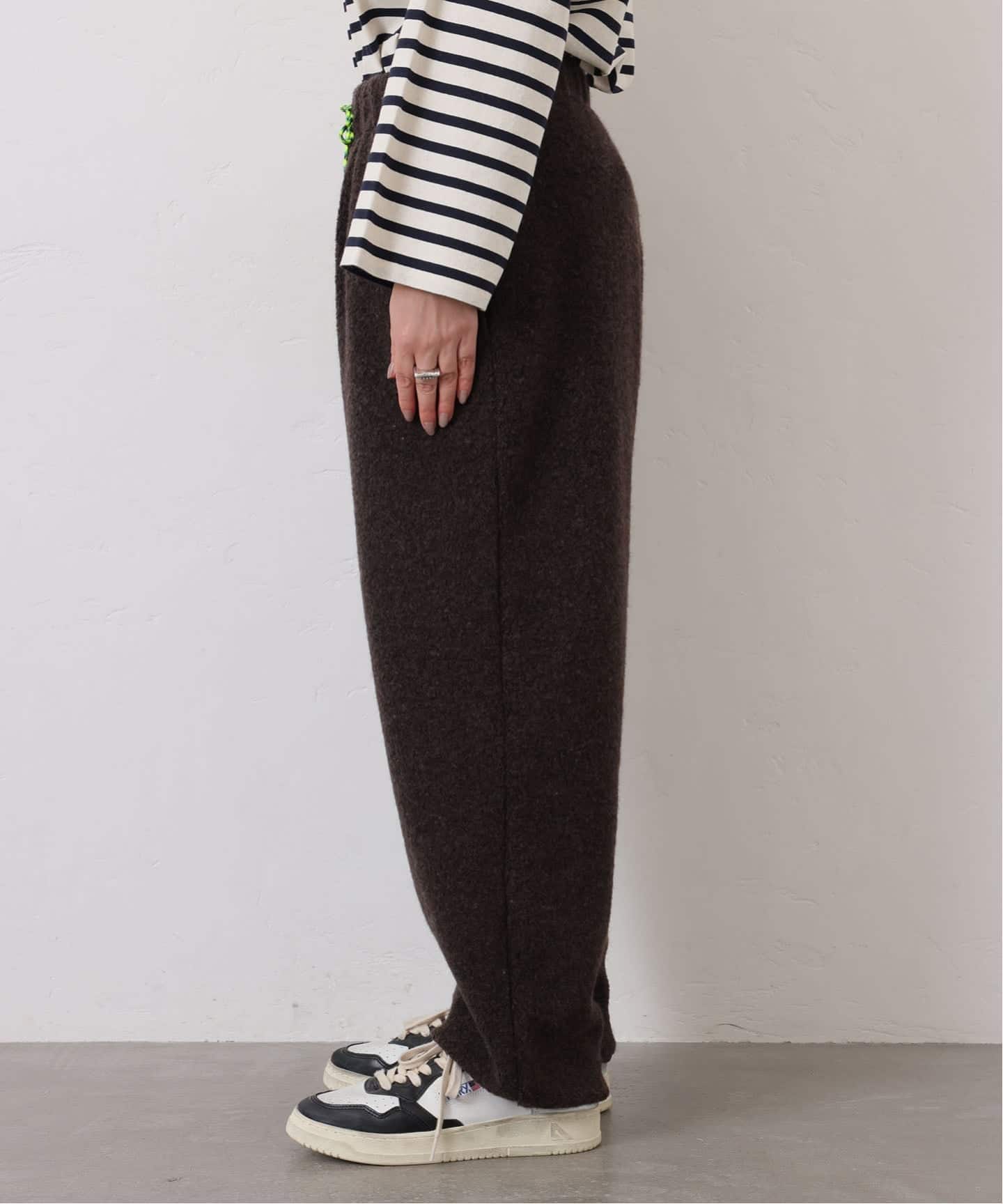 221VILLAGE ウール パイル パンツ ジャーナルスタンダードラックス 予約》【221VILLAGE 】WOOL PILE PT（ジャージ／トラックパンツ