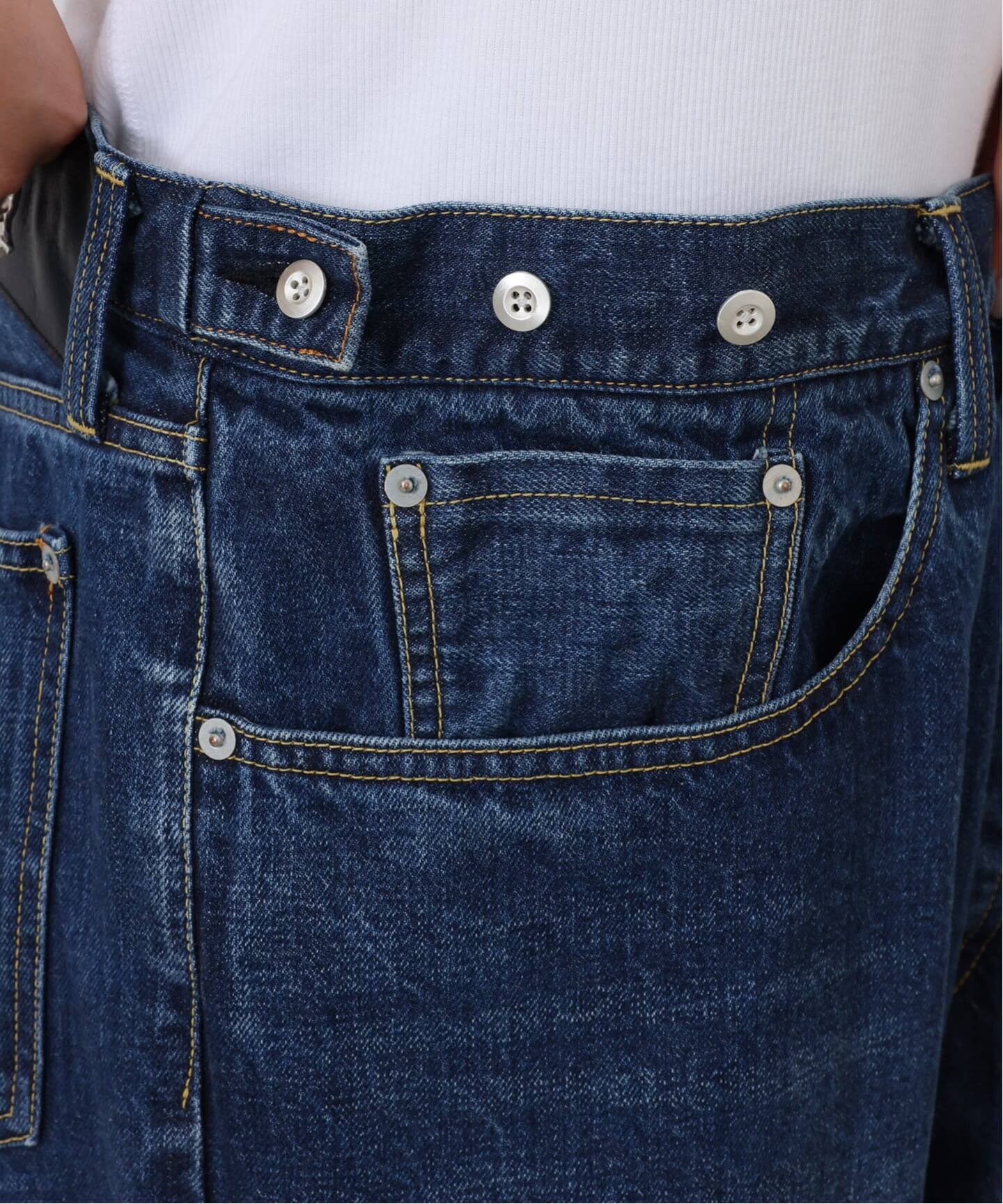 ES:S】 SUPER WIDE CINCH BACK JEANS（デニムパンツ・ジーンズ
