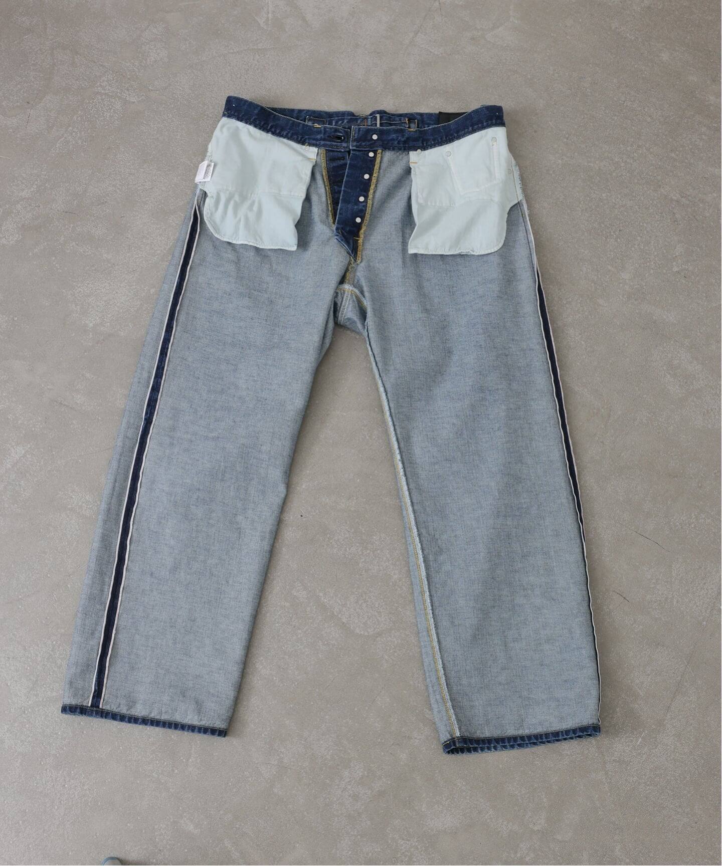 ES:S】 SUPER WIDE CINCH BACK JEANS（デニムパンツ・ジーンズ