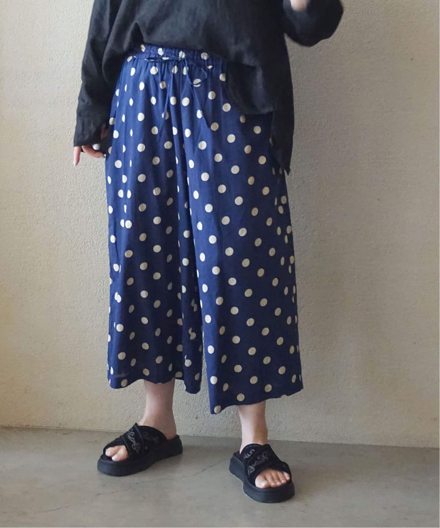 journal standard luxe 【SOIL/ソイル】 SOIL/ ソイル】DOT PRINT WIDE EASY PANTS(その他パンツ