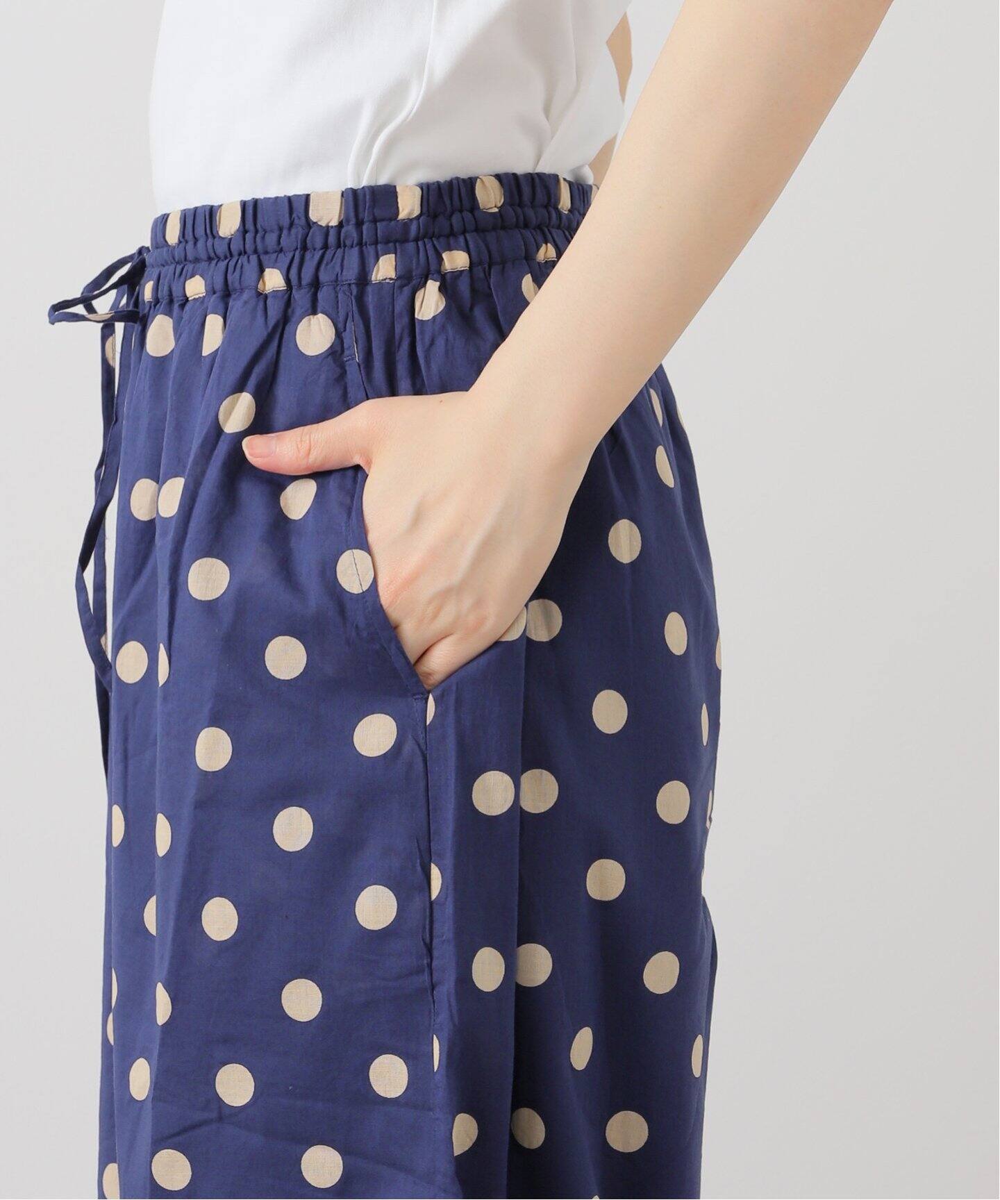 journal standard luxe 【SOIL/ソイル】 SOIL/ ソイル】DOT PRINT WIDE EASY PANTS(その他パンツ