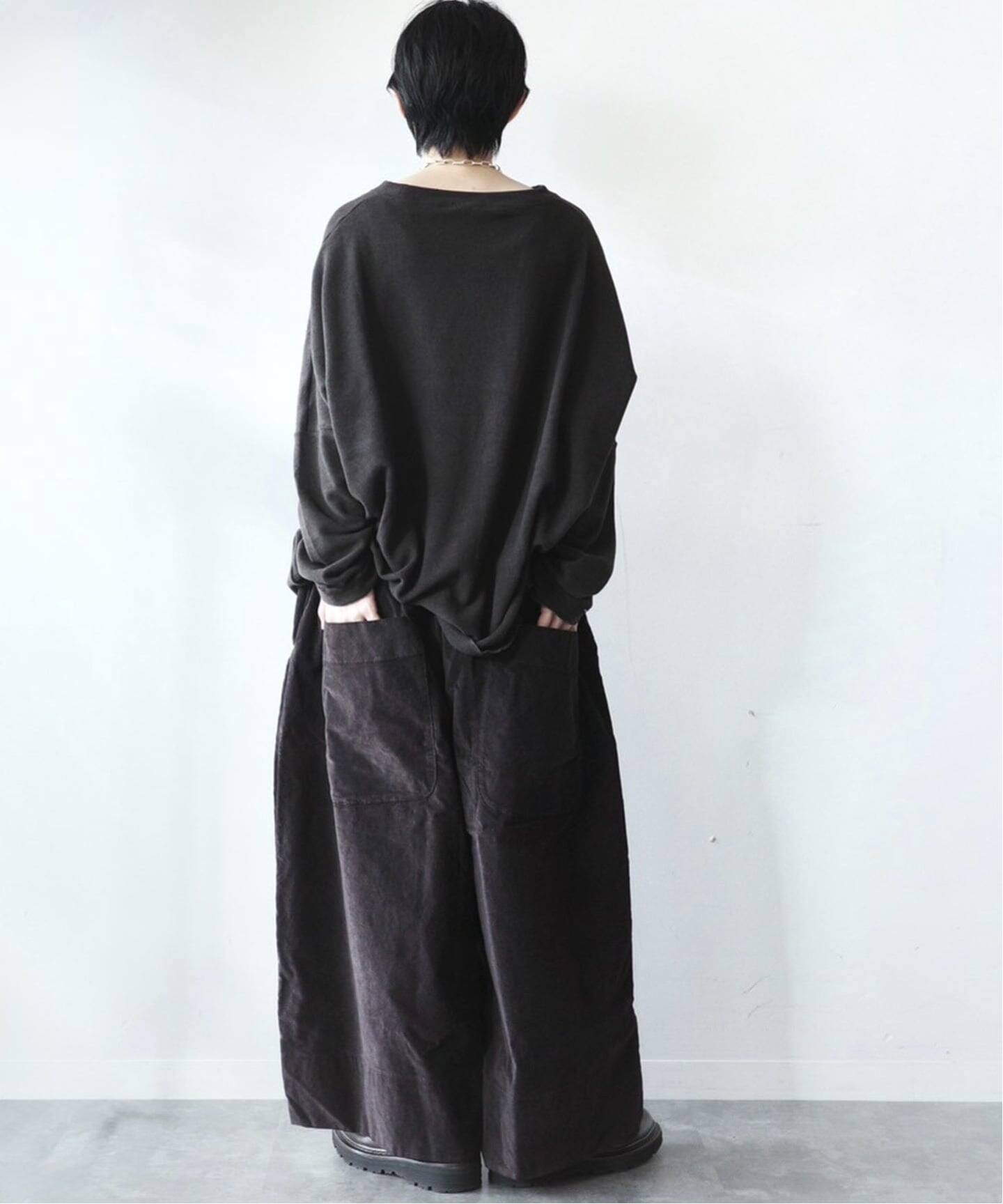 album di famigliaアルバムディファミリアvelvet パンツ album di famiglia】WIDE TROUSERS VELVET(その他パンツ