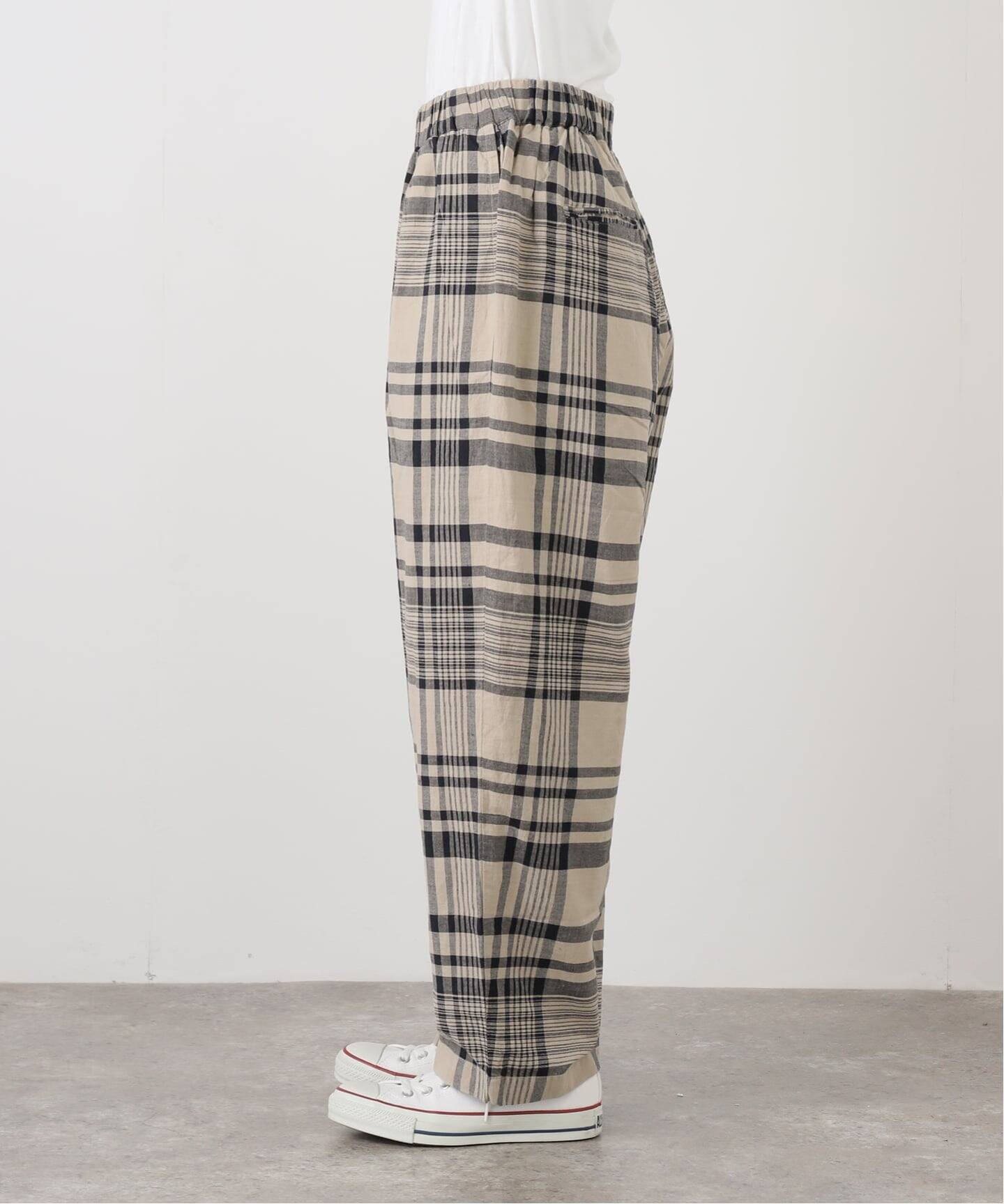 maison de soil】 HEAVY COTTON CHECK EASY PANTS（その他パンツ