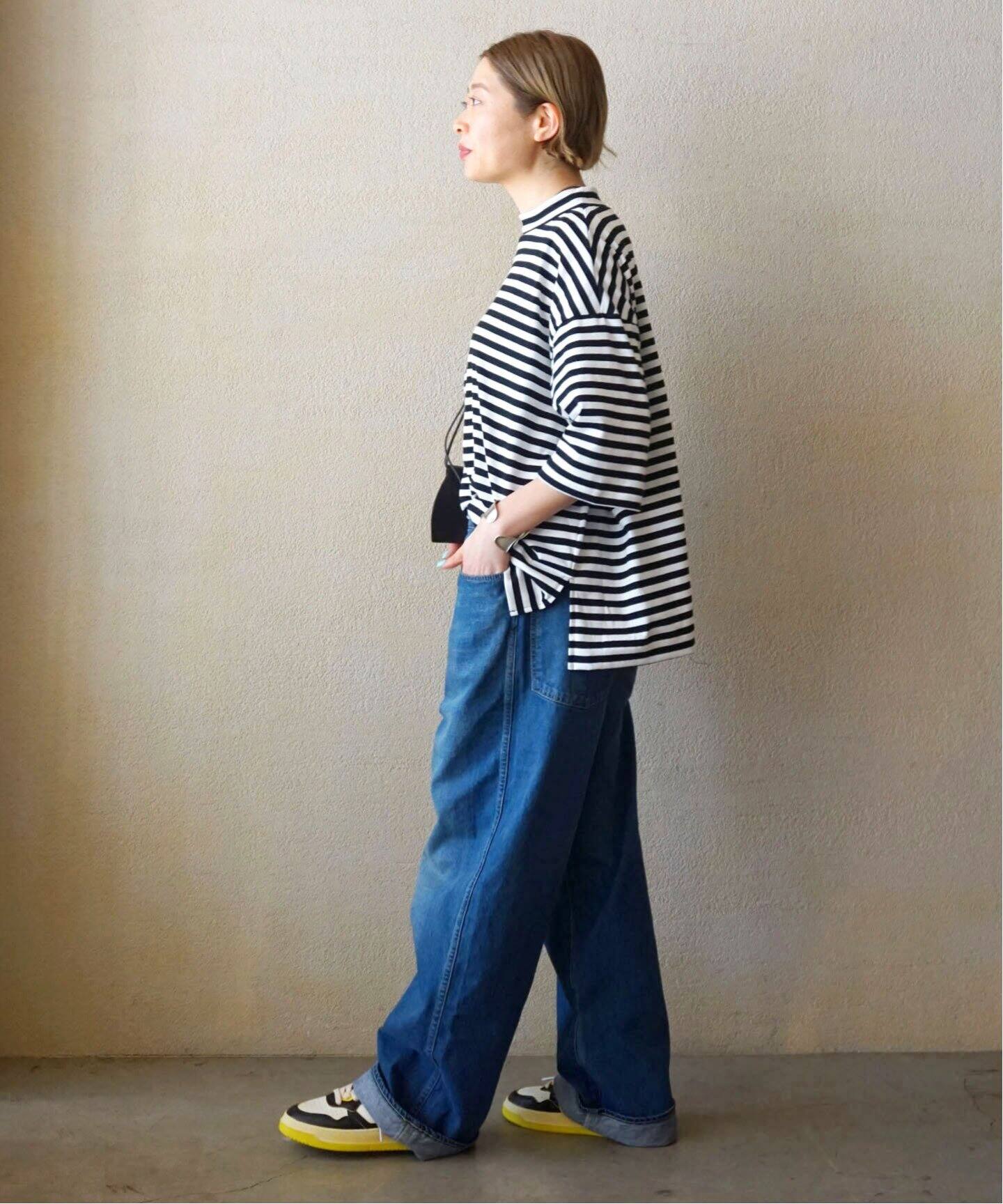 予約》【chimala】 DENIM WAIST ADJUSTABLE PANTS（デニムパンツ