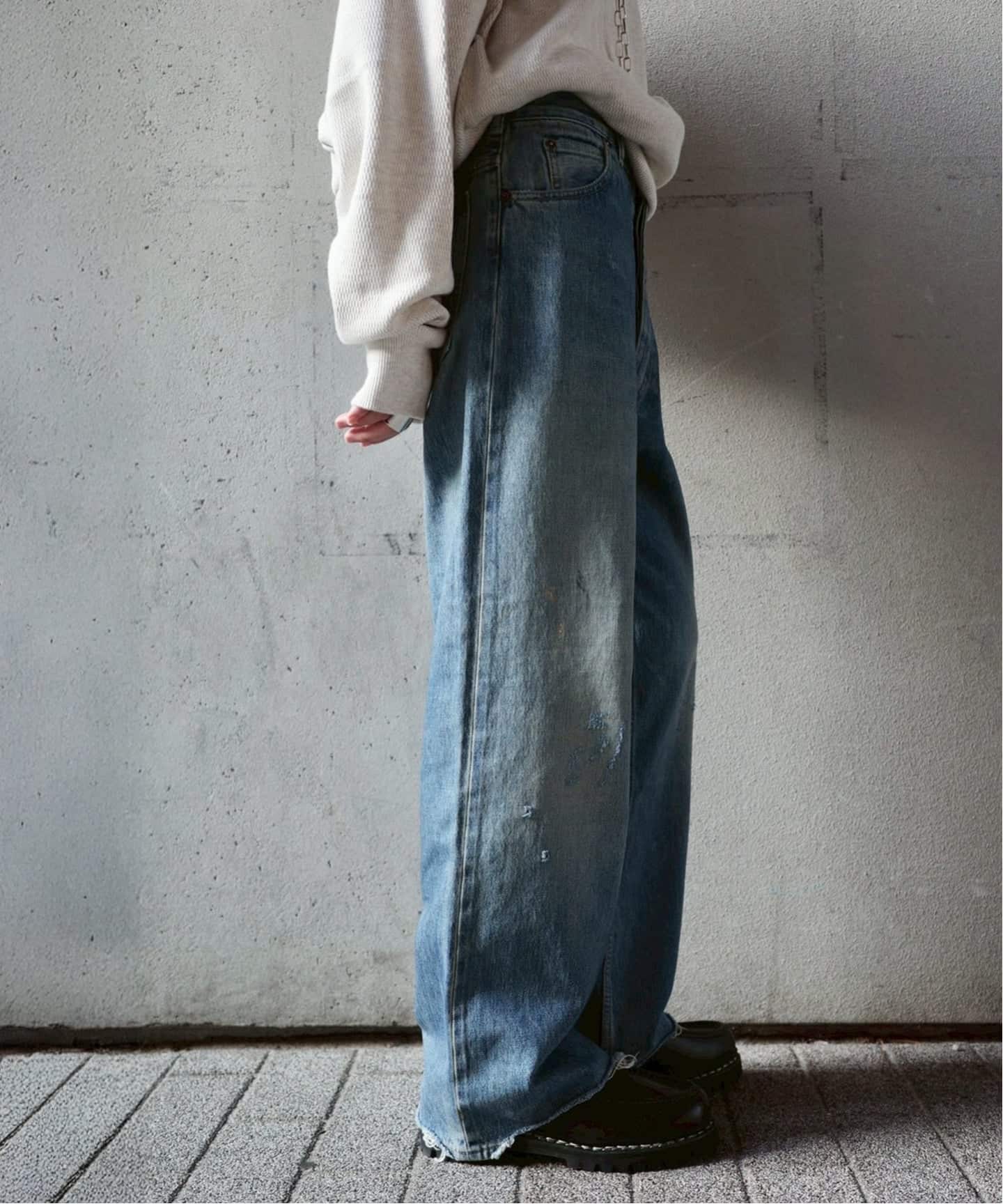 パンツ chimalaSELVAGE DENIM DEEP RISE BAGGY CUT Deep Rise Baggy Cut Jean – SUNROOM