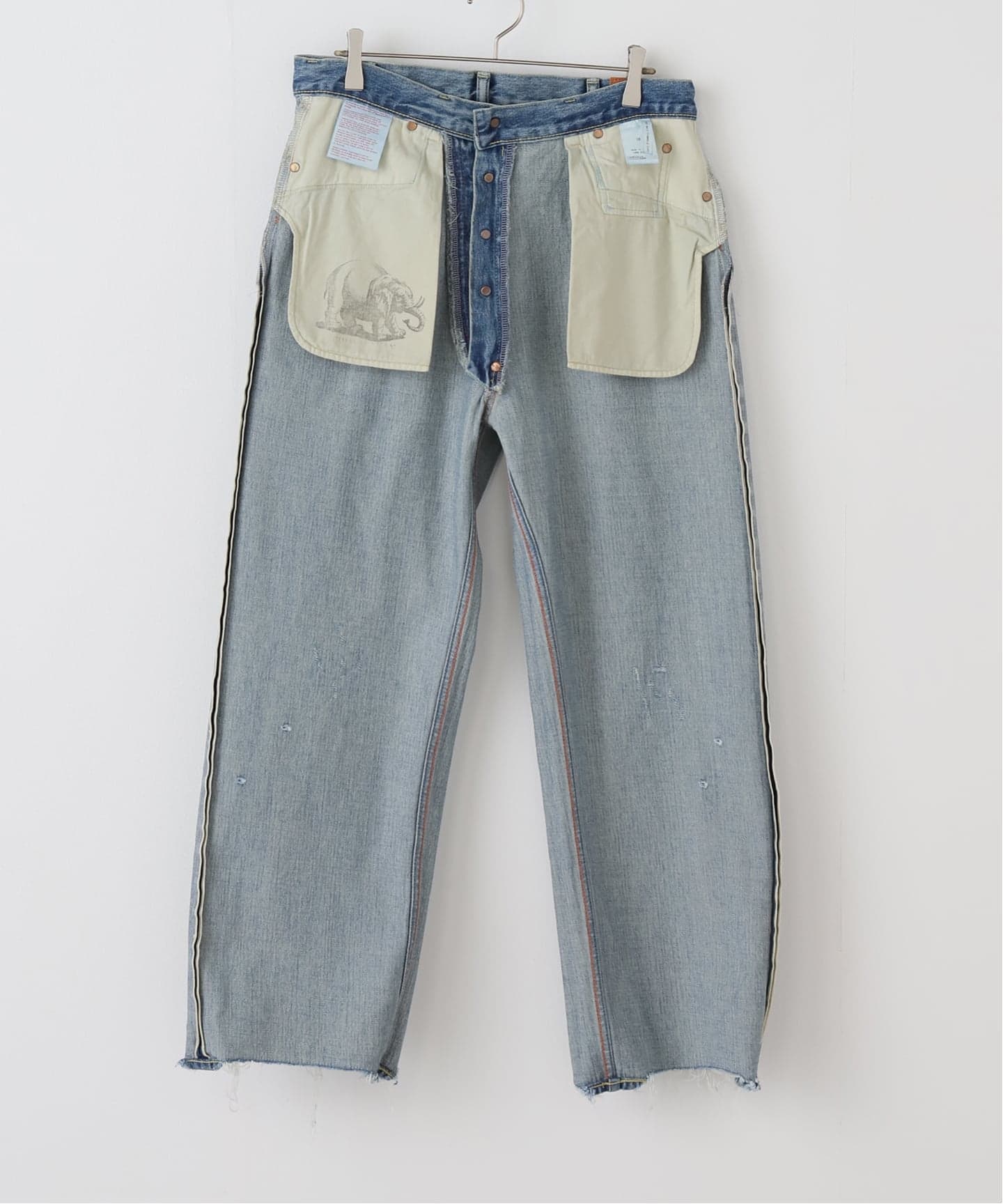 パンツ chimalaSELVEDGE ENIM DEEPRISE BAGGYCUT chimala｜チマラ】SELVEDGE DENIM DEEP RISE BAGGY CUT｜深め