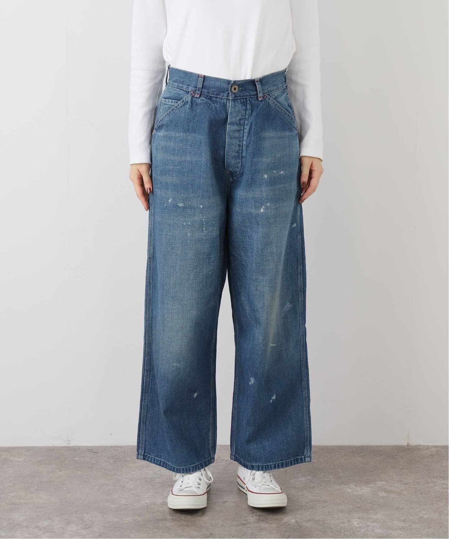 chimala】 DENIM PAINTER PANTS-SHORTER（デニムパンツ