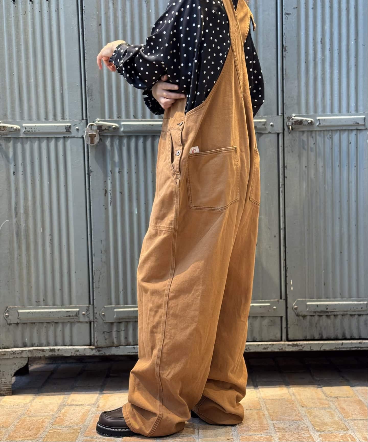 美品 ジャーナルスタンダードラックス コットンリネン ワイドサロペット バルーン 本日限定価格☆美品【ジャーナルスタンダードラックス