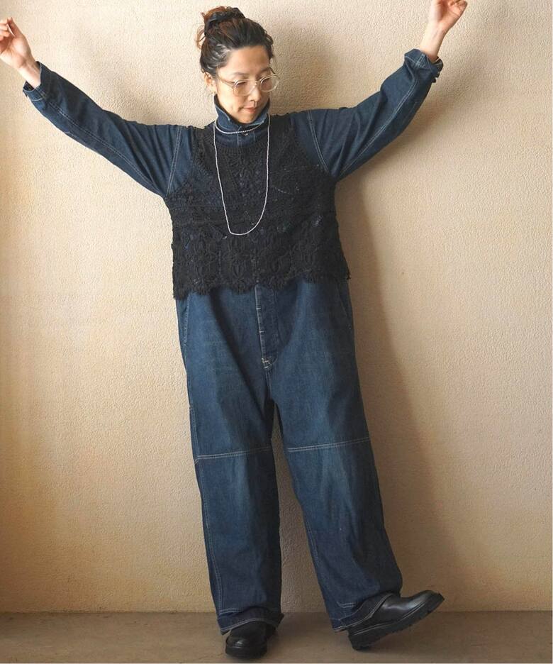 chimala/チマラ】for luxe DENIM ALL IN ONE（つなぎ／オールインワン 