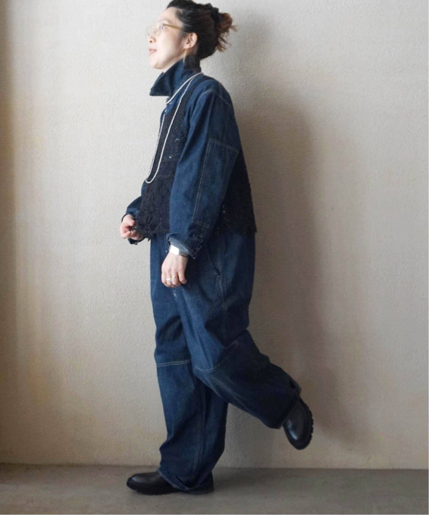 chimala/チマラ】for luxe DENIM ALL IN ONE（つなぎ／オールインワン 