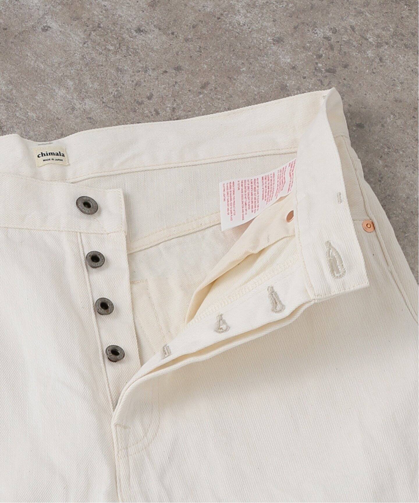 chimala】13.5OZ ECRU WIDE TAPERED CUT（デニムパンツ