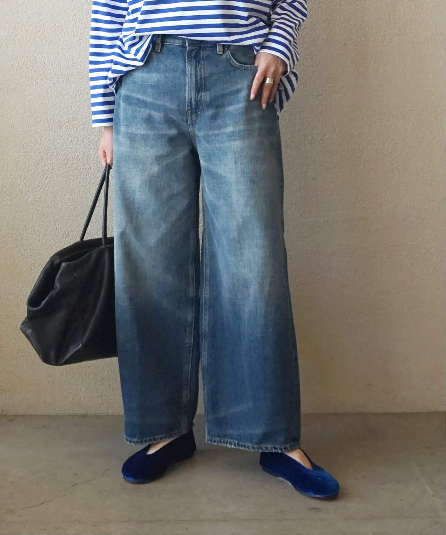 22AW｜ジャーナルスタンダードラックス メリノテンジクニットパンツ ボーダー 22AW｜ジャーナルスタンダードラックス メリノテンジクニット