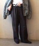 【ts(s)】 3 Tuck Baggy Pants