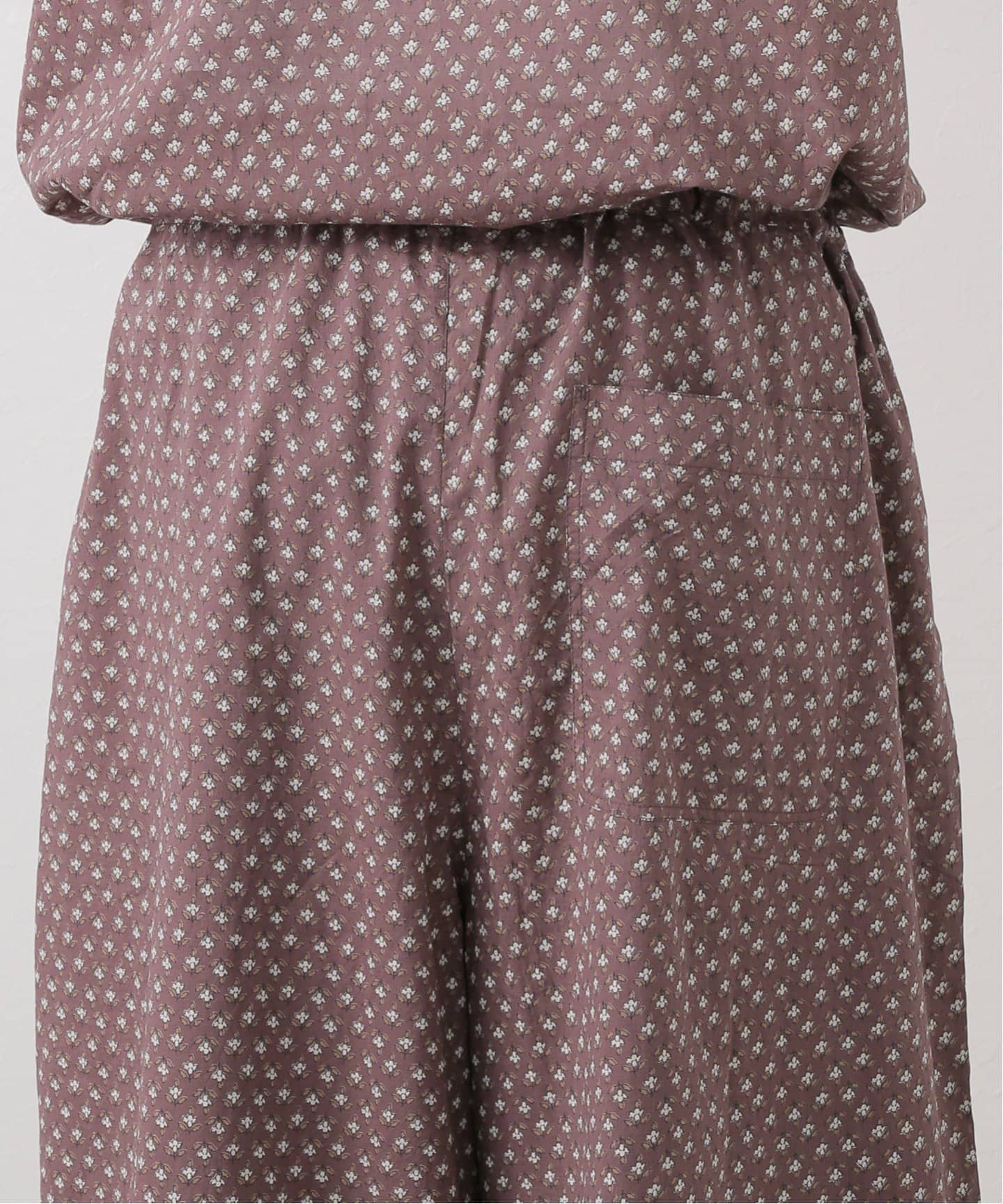 SOIL】 SMALL FLOWER PRINT NO/SL OVERALLS（つなぎ