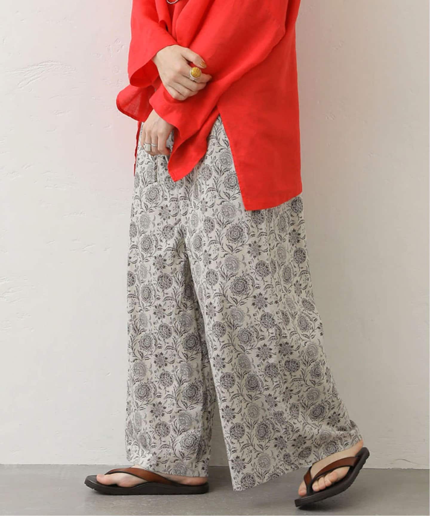 SOIL】 FLOWER PRINT WIDE EASY PANTS（その他パンツ）｜journal