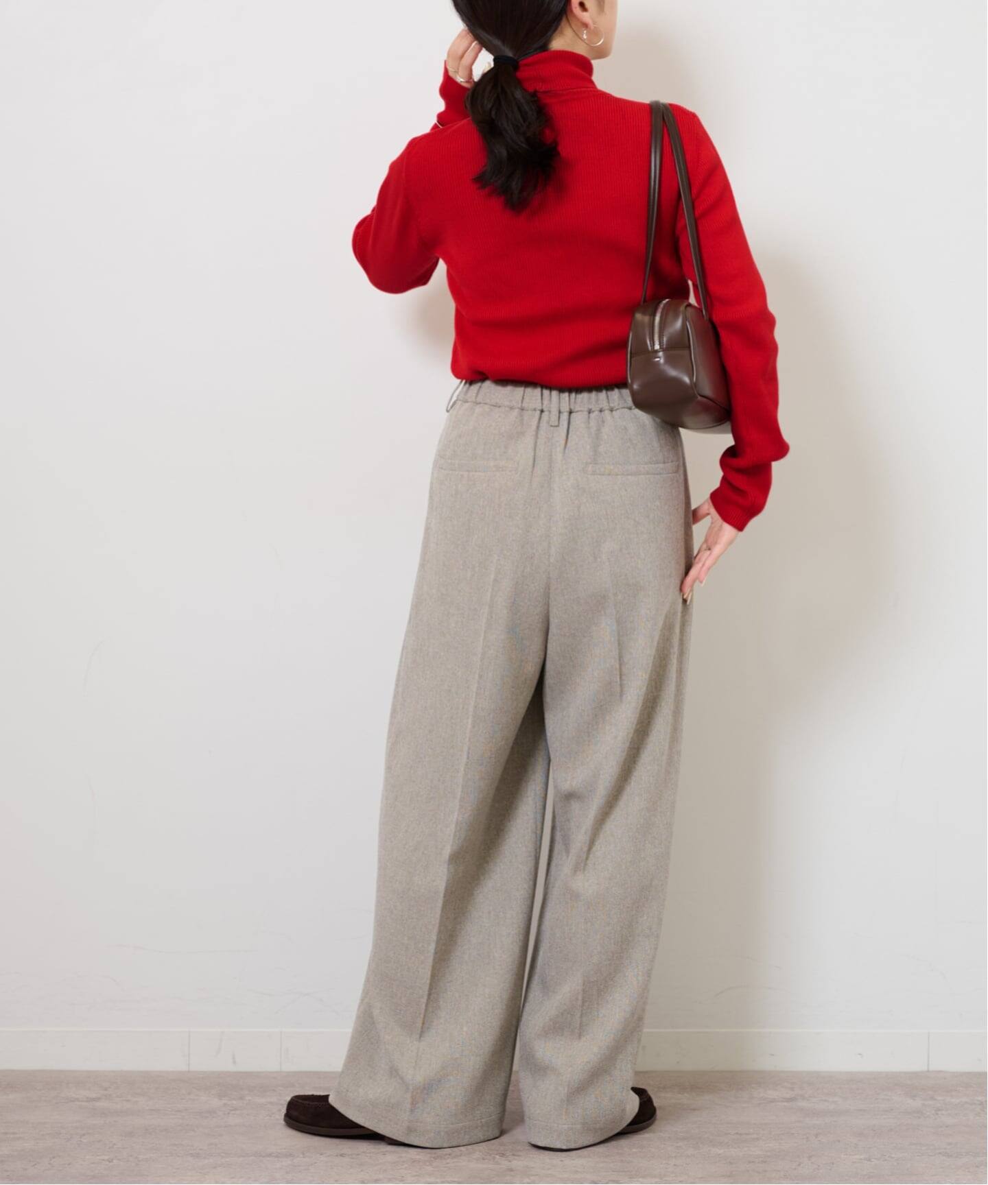 ツイーディーツイルタックワイドパンツ（スラックス）｜JOURNAL