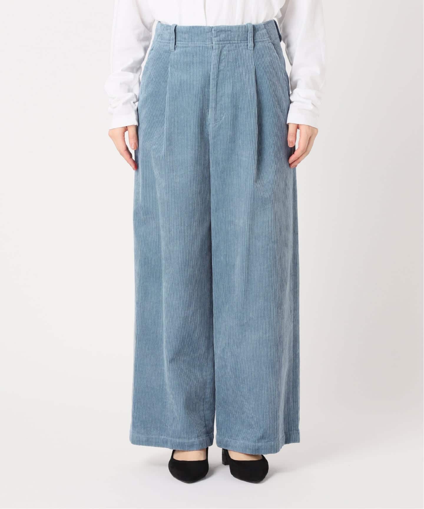 追加2》ウォッシャブルコーデュロイタックワイドパンツ（その他パンツ