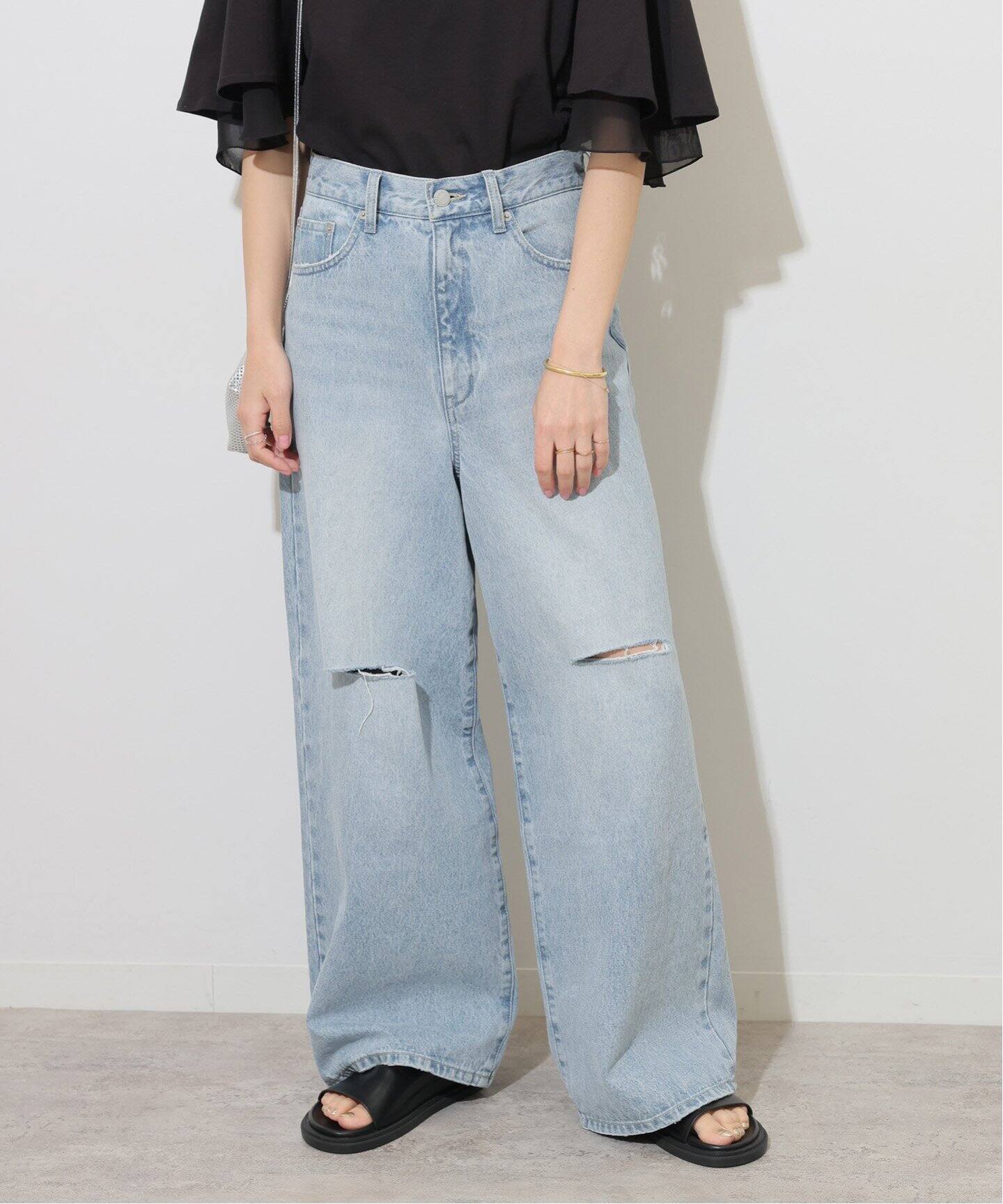 追加》ダメージバギーデニム（デニムパンツ・ジーンズ）｜JOURNAL 