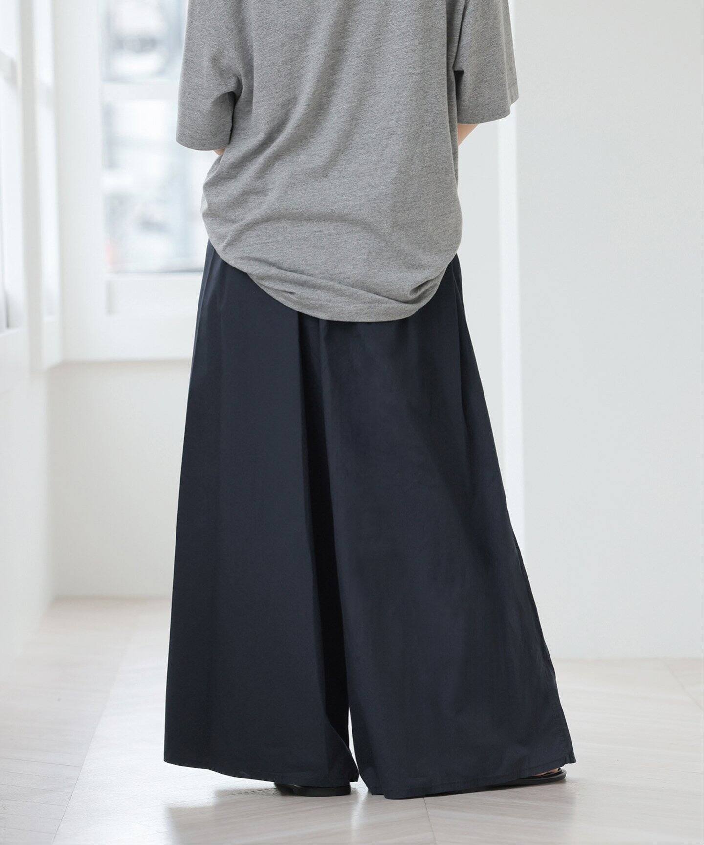 MULTI FUNC+】UVカット / 接触冷感 / ギャザーワイドパンツ