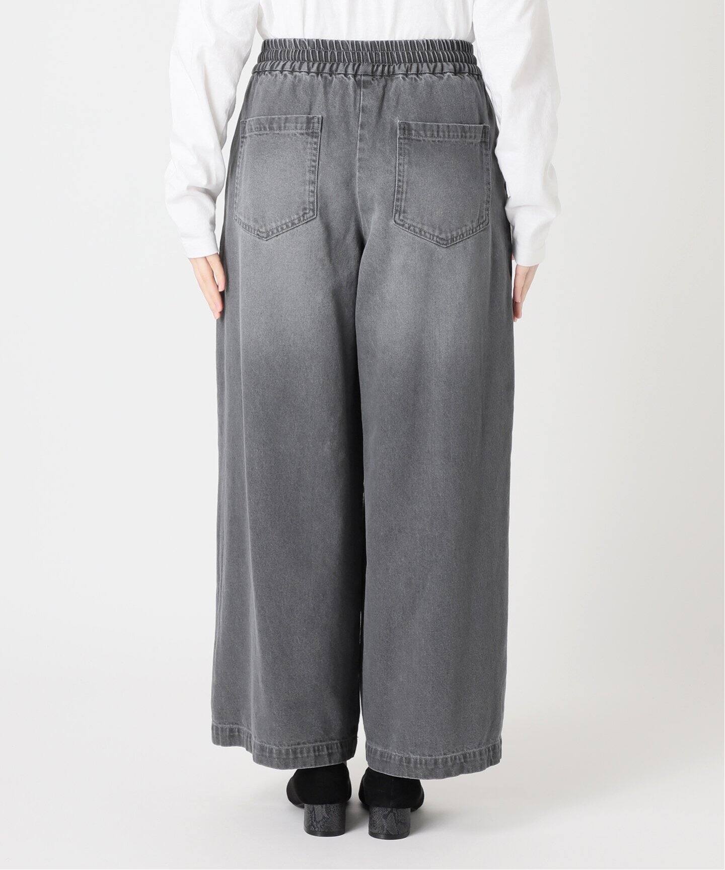 JOURNAL STANDARD relume C/R デニムワイドギャザー 追加》C/R デニムワイドギャザー（デニムパンツ・ジーンズ