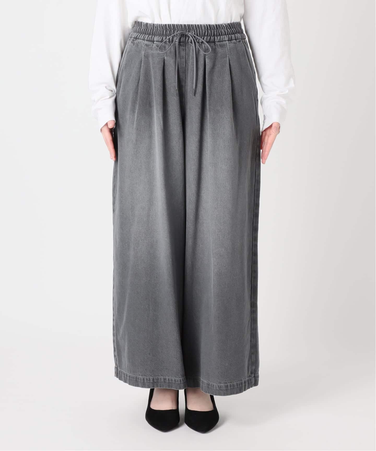 新品未使用　ジャーナルスタンダード　C/R デニム　ワイド　ギャザー　パンツ 追加2》C/R デニムワイドギャザー（デニムパンツ・ジーンズ